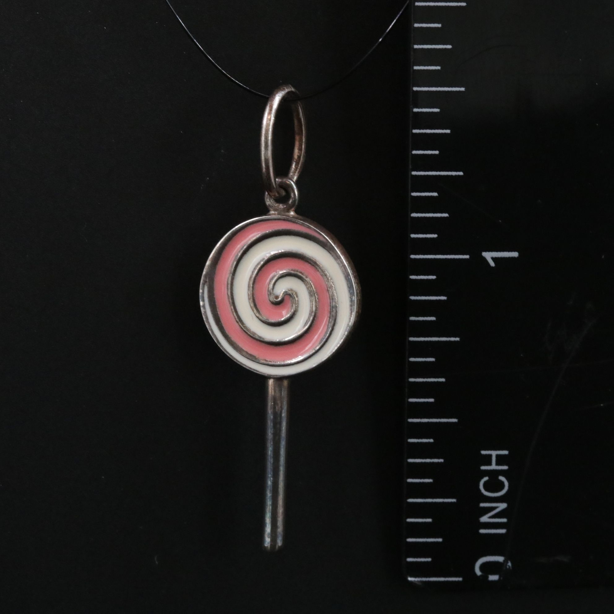 Tiffany & Co. Sterling Enamel Lollipop Charm