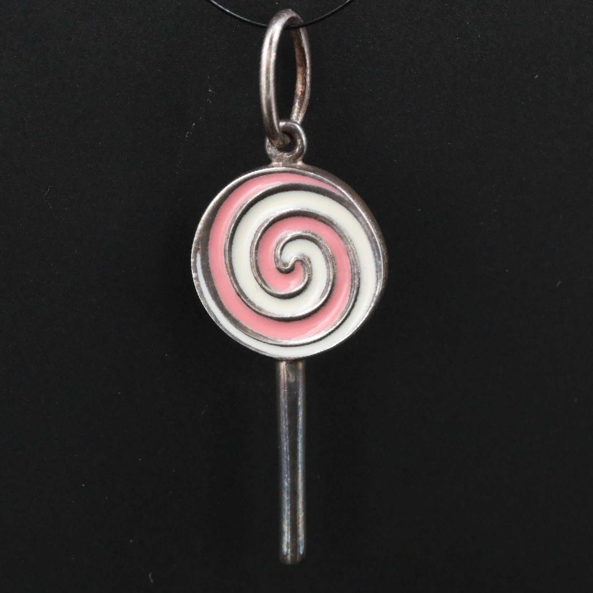Tiffany & Co. Sterling Enamel Lollipop Charm