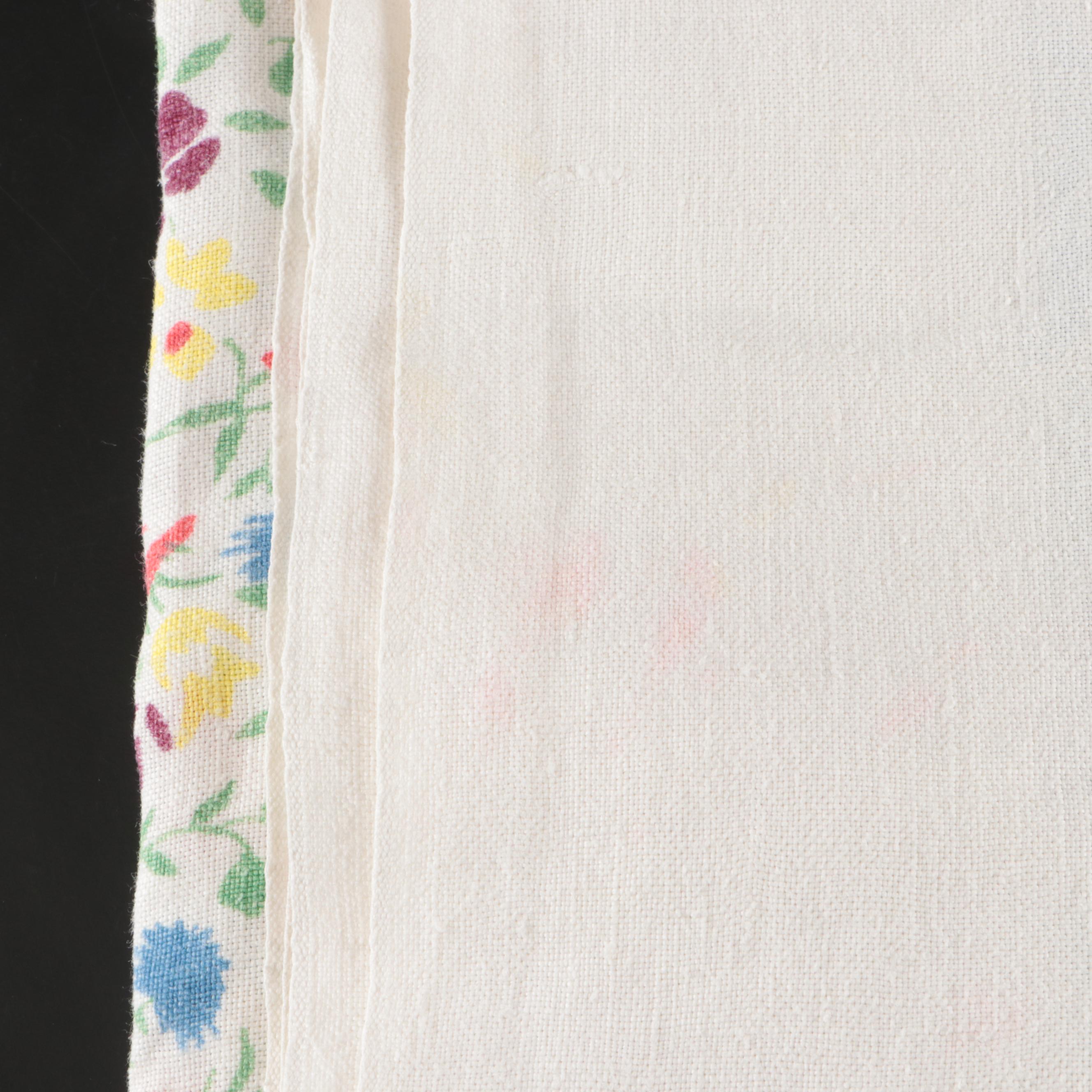 Vintage Embroidered and Other Table Linens