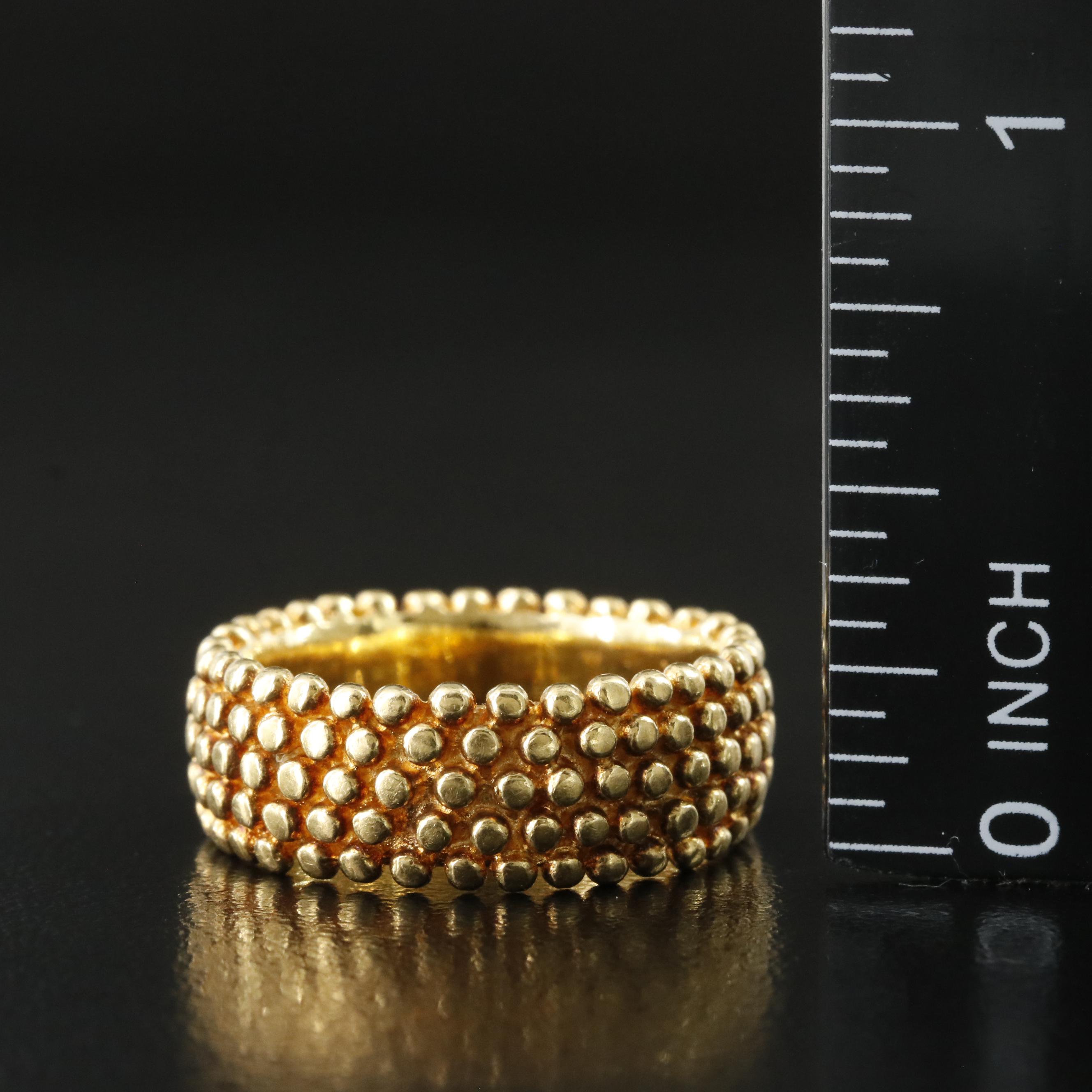 18K Granulated Band