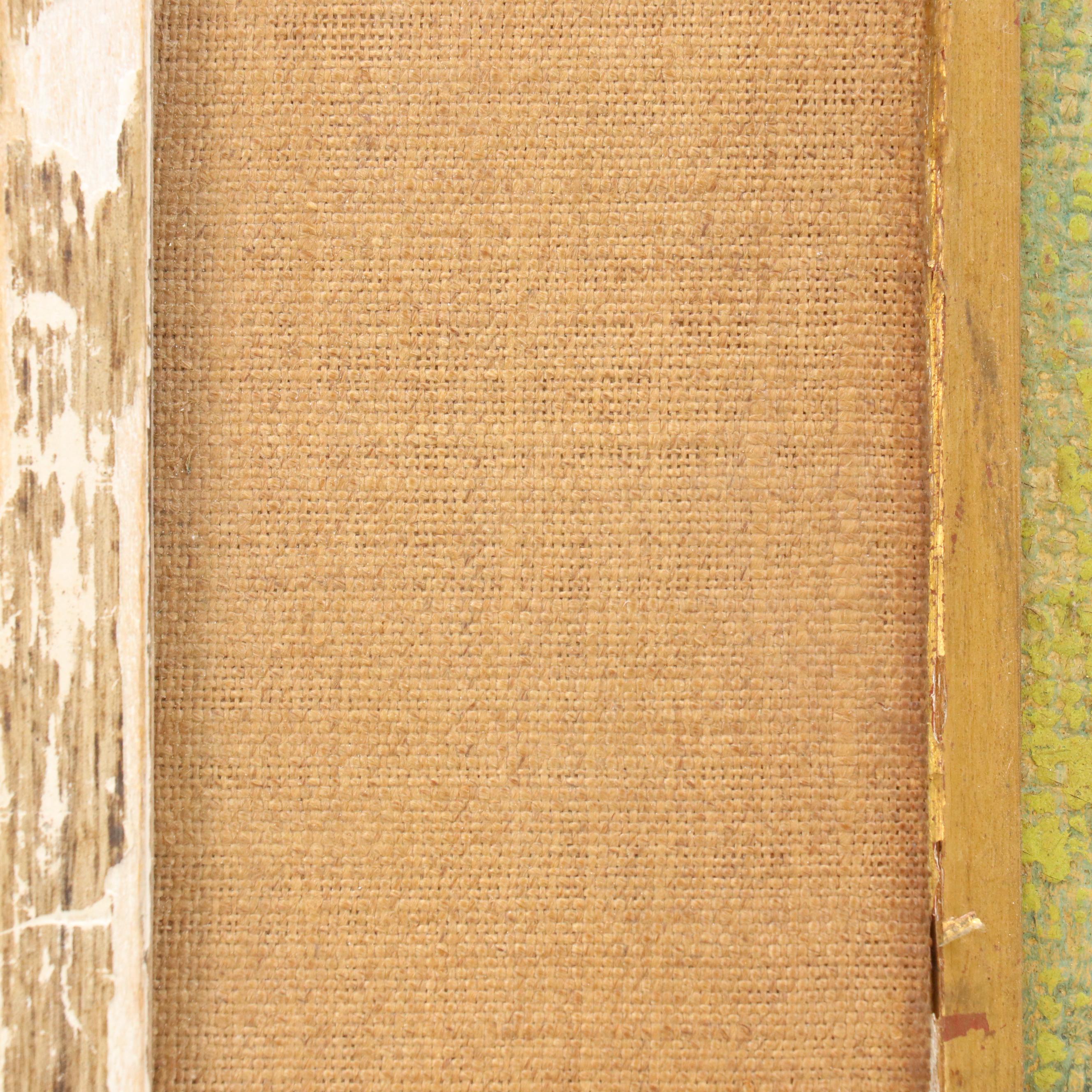 Portrait Oil Painting of Lady in Yellow, Circa 1959