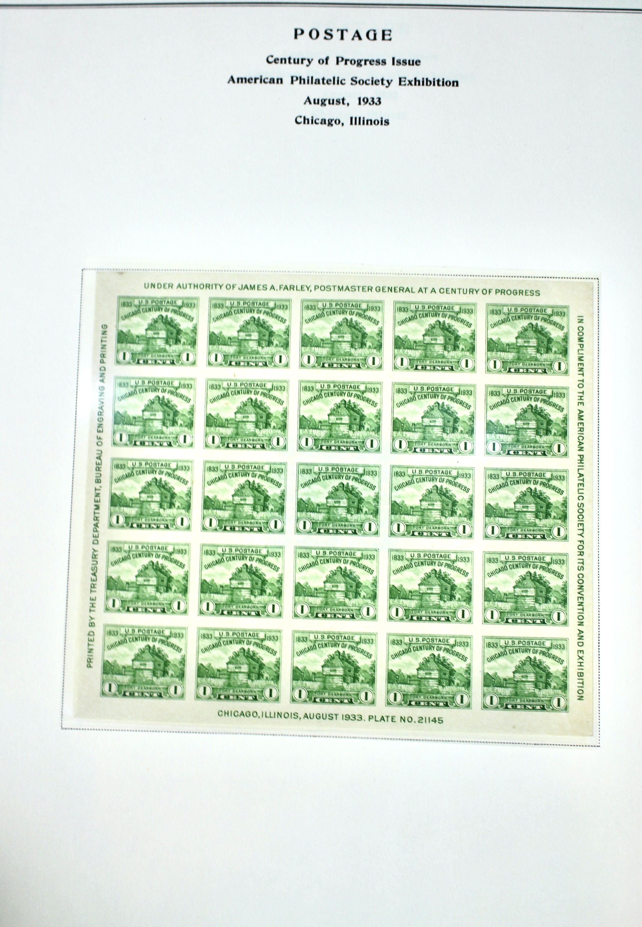 Farley U.S. Postage Stamp Collection