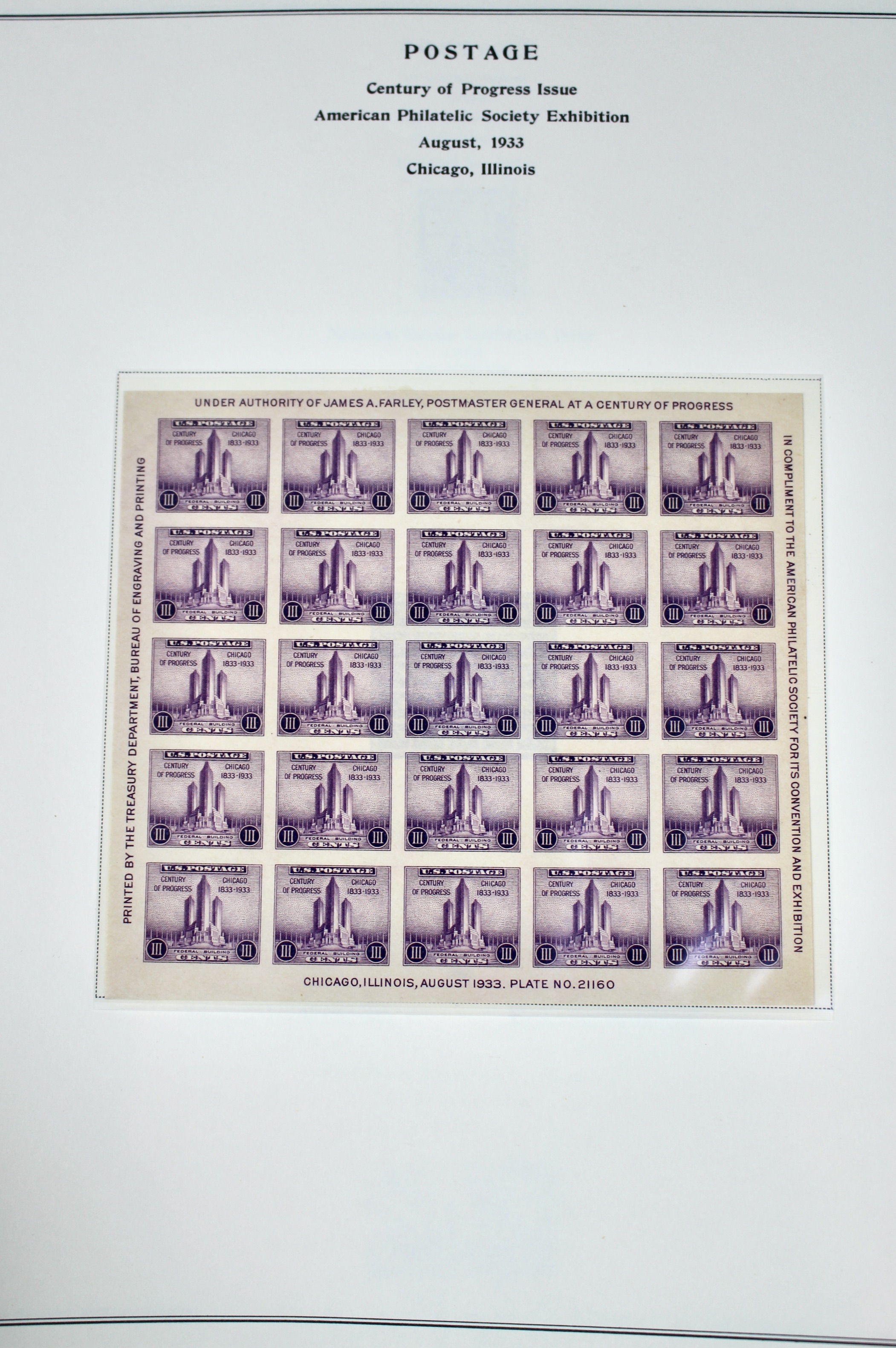 Farley U.S. Postage Stamp Collection