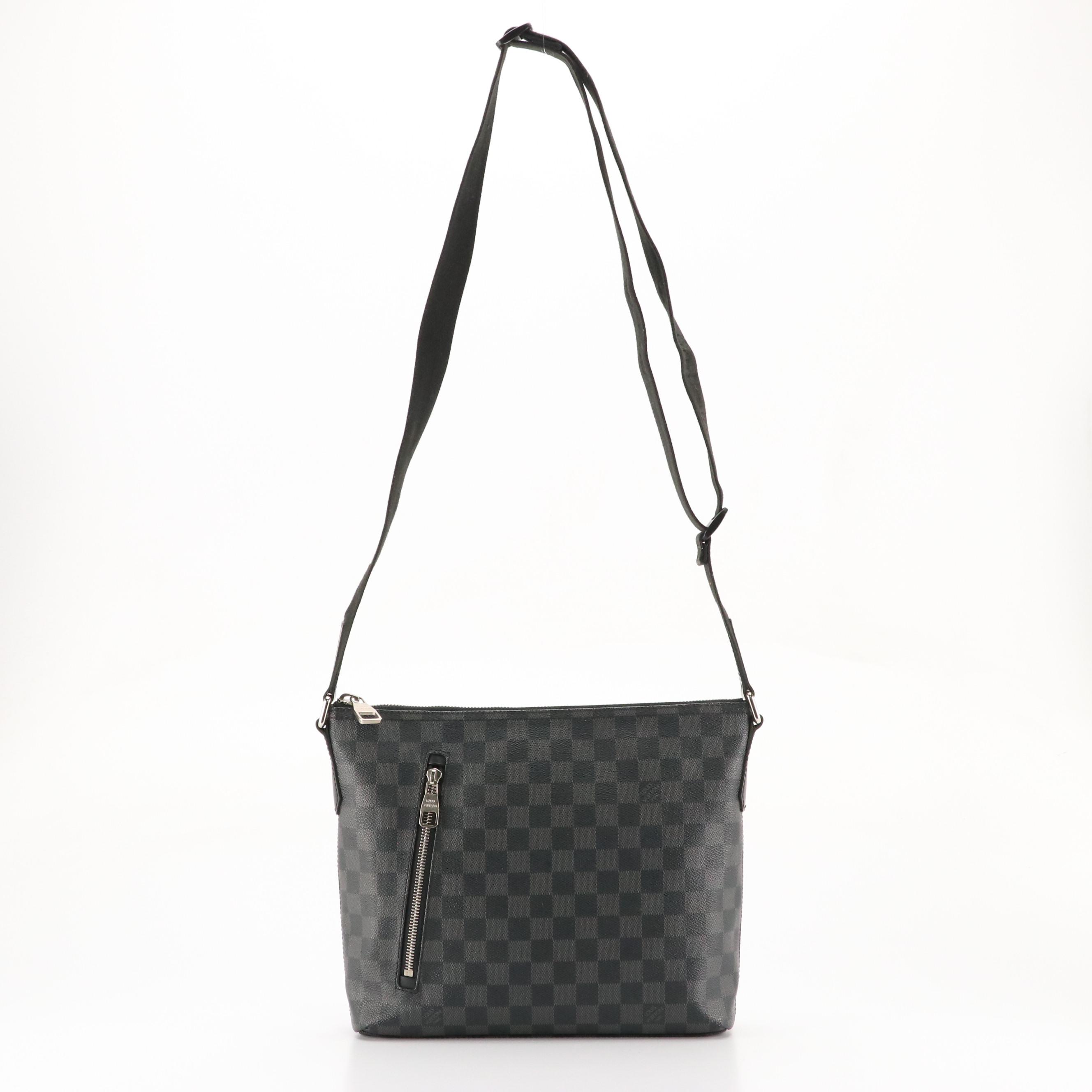 Louis Vuitton Mick PM Messenger Bag in Damier Graphite Coated Canvas/Leather