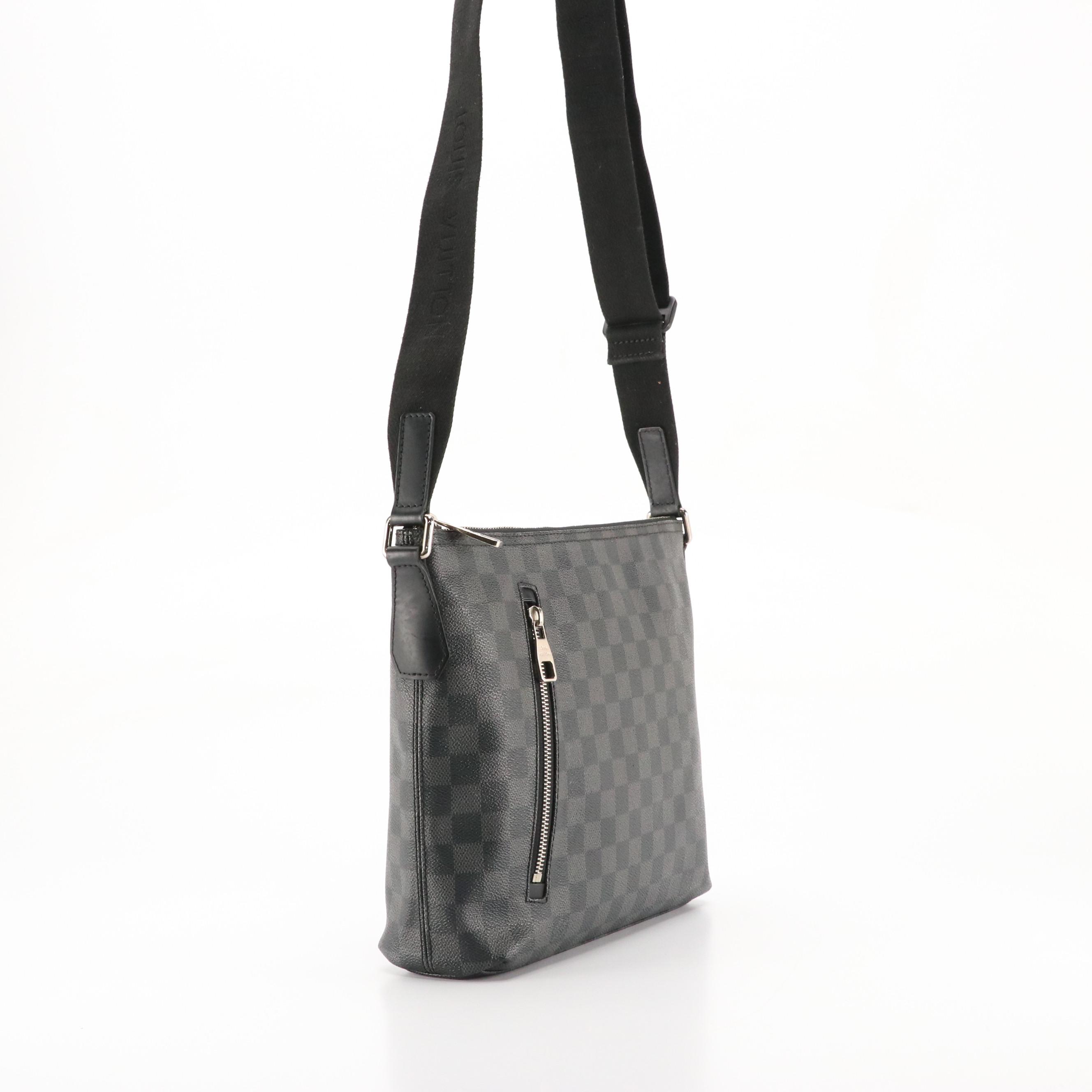 Louis Vuitton Mick PM Messenger Bag in Damier Graphite Coated Canvas/Leather