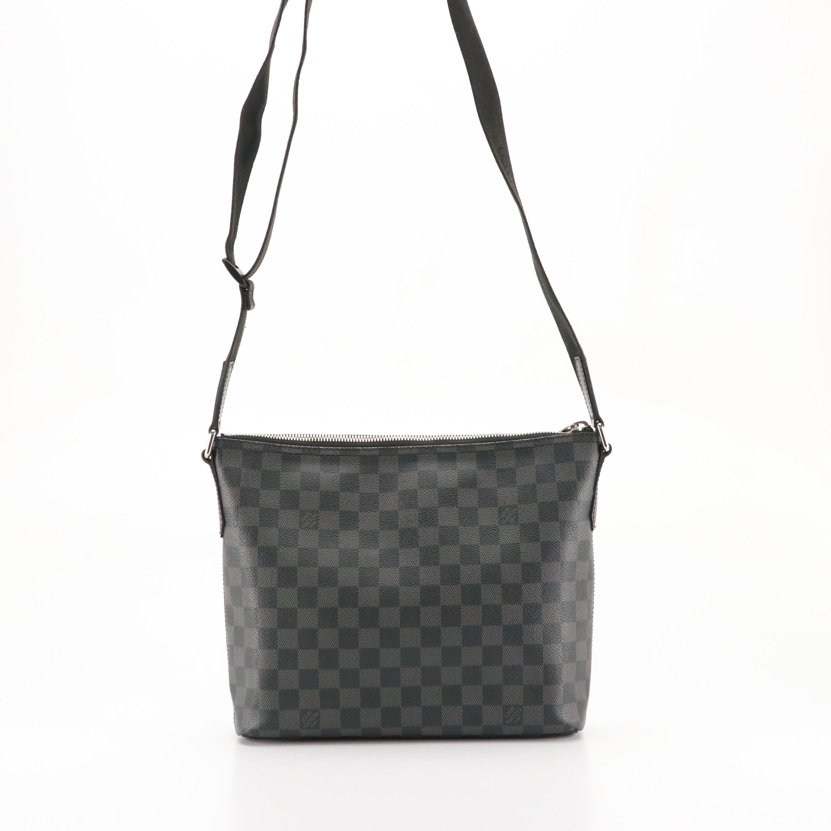Louis Vuitton Mick PM Messenger Bag in Damier Graphite Coated Canvas/Leather