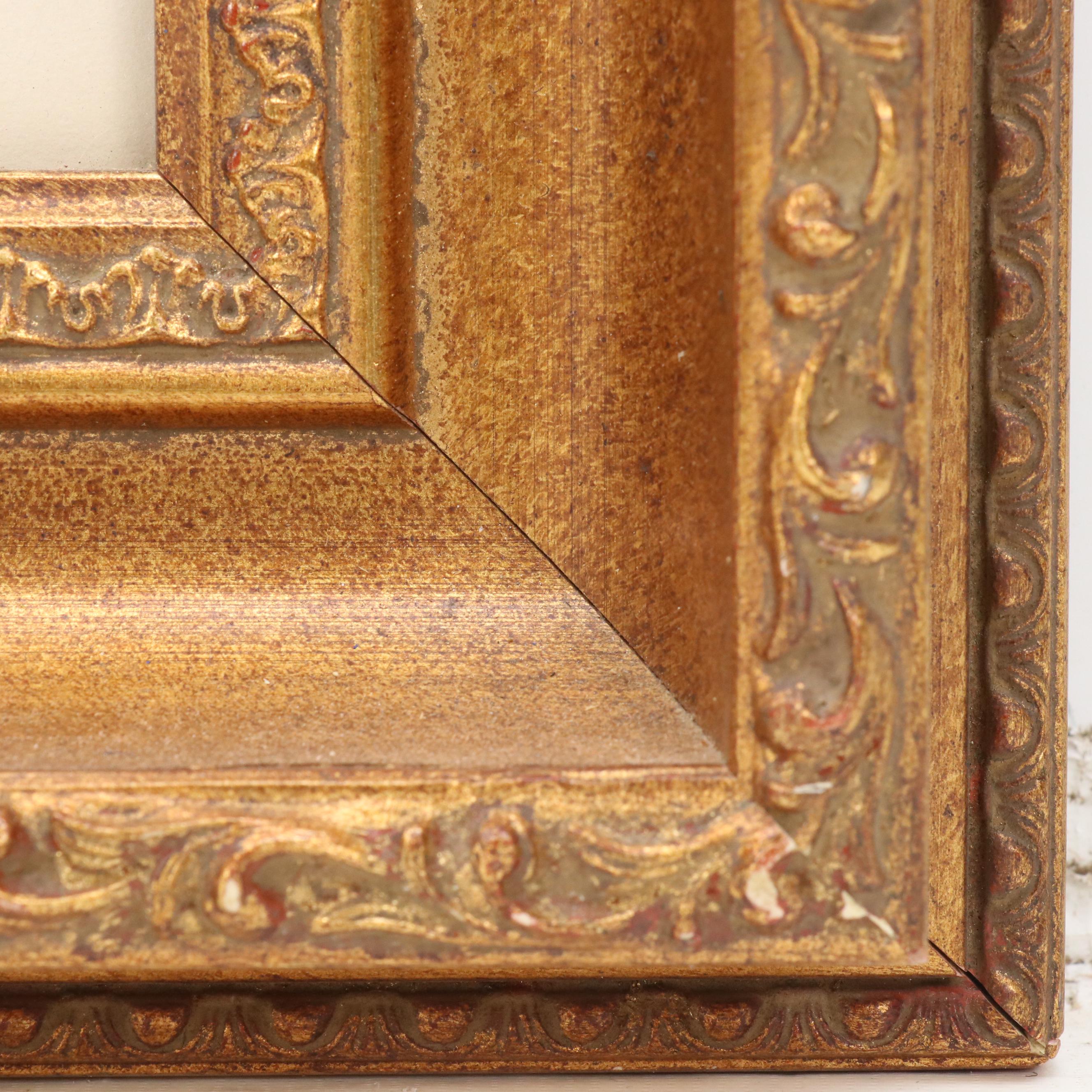 Edna Hibel Figurative Lithograph of Family Portrait "Arielle & Amy"