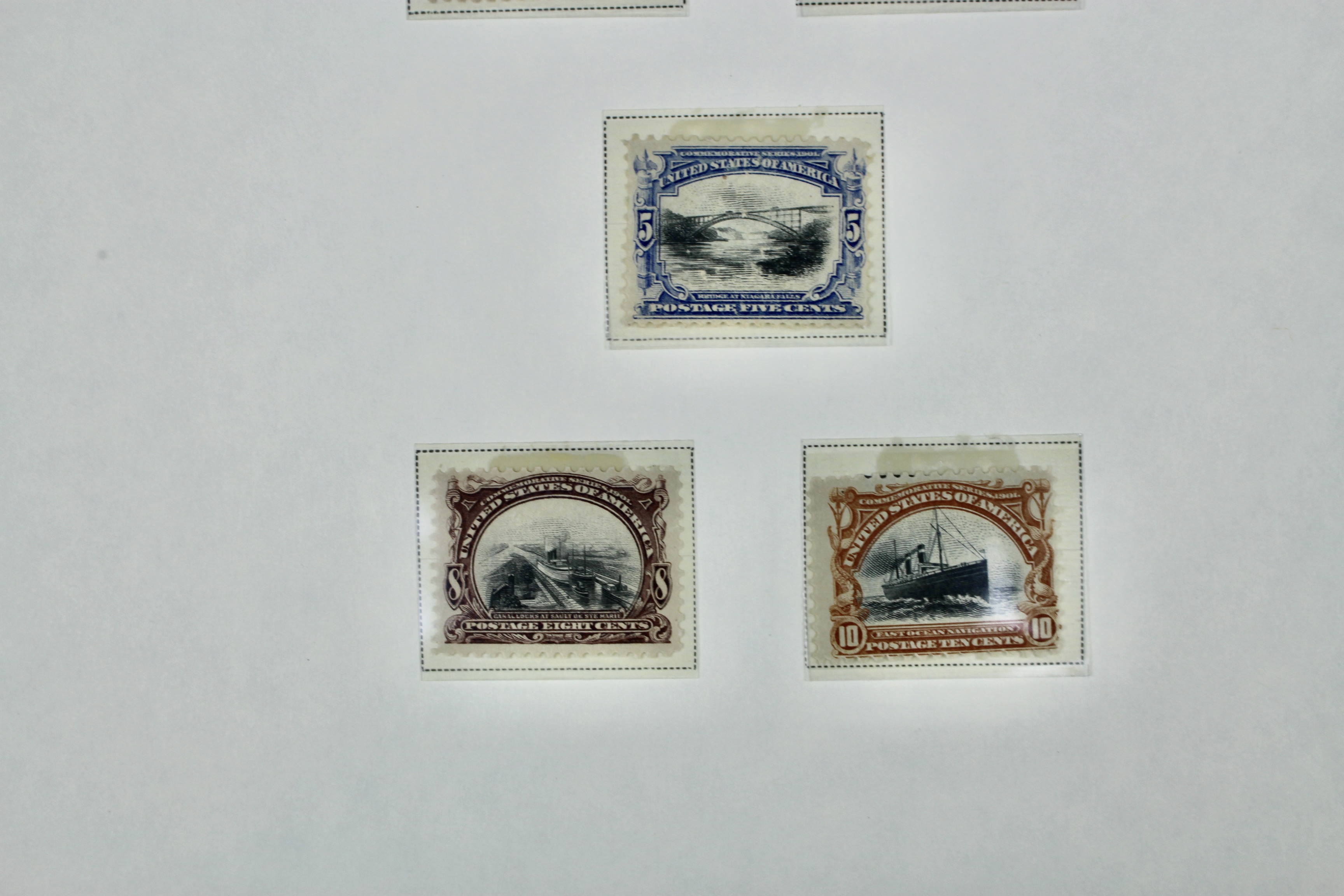 1901 Pan-American Exposition Postage Stamp Set, Scott 294-299, MH