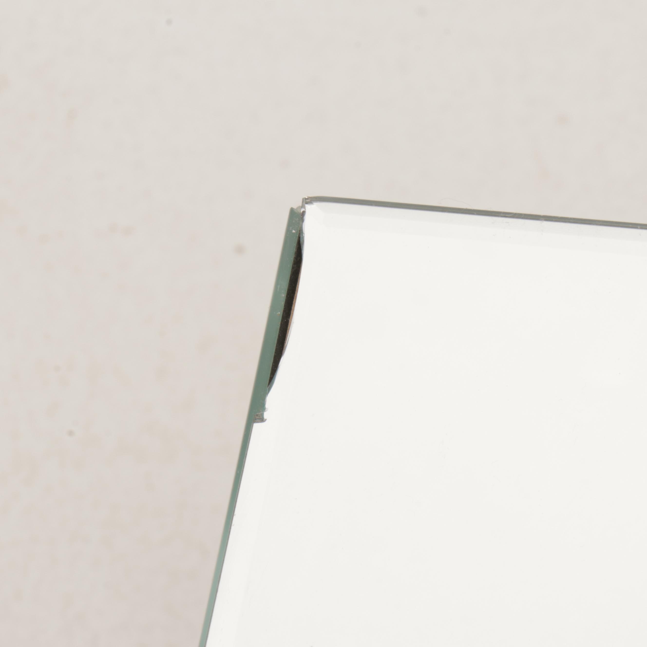 Contemporary Mirrored Coffee Table with Console Table