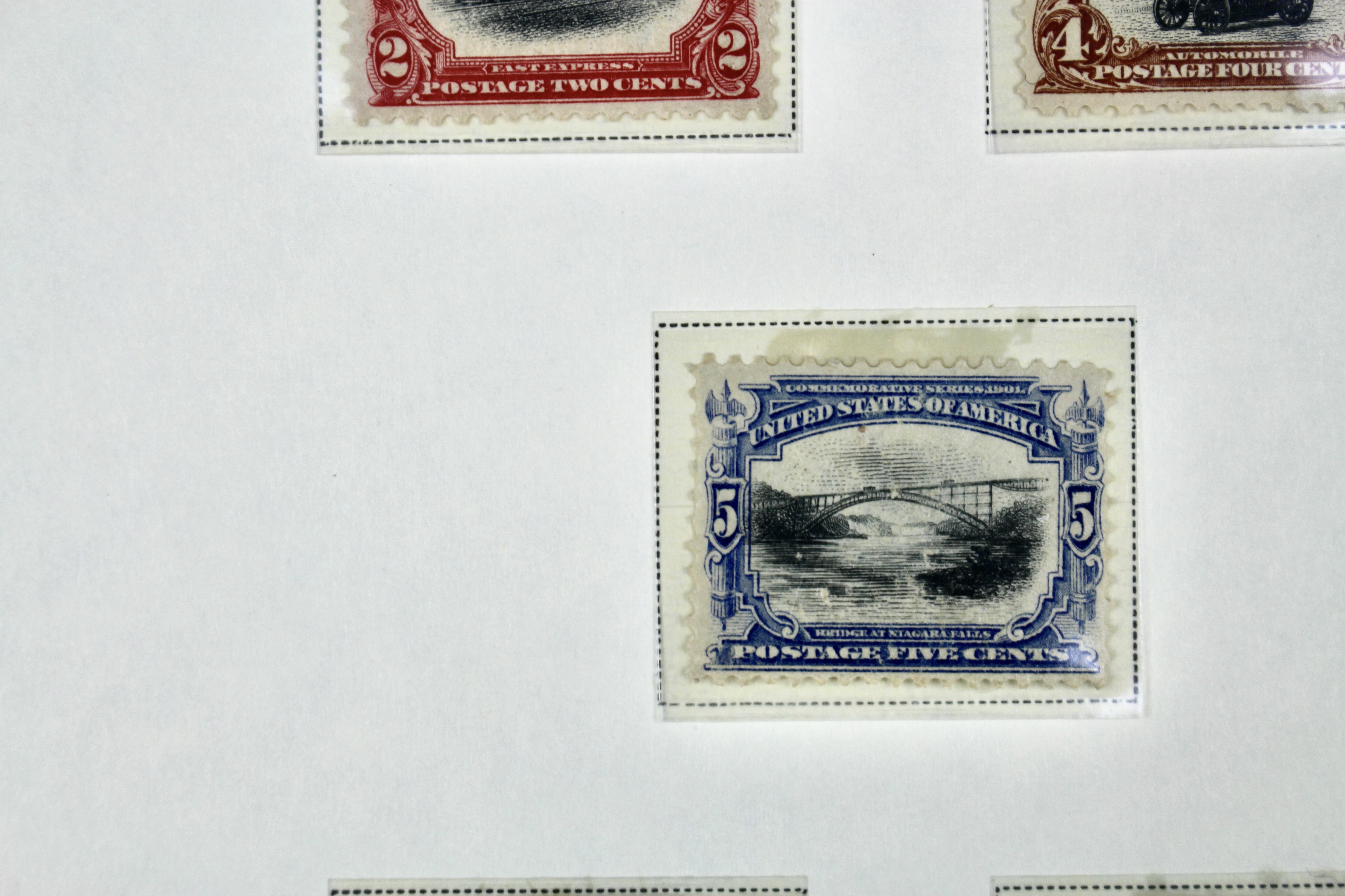 1901 Pan-American Exposition Postage Stamp Set, Scott 294-299, MH