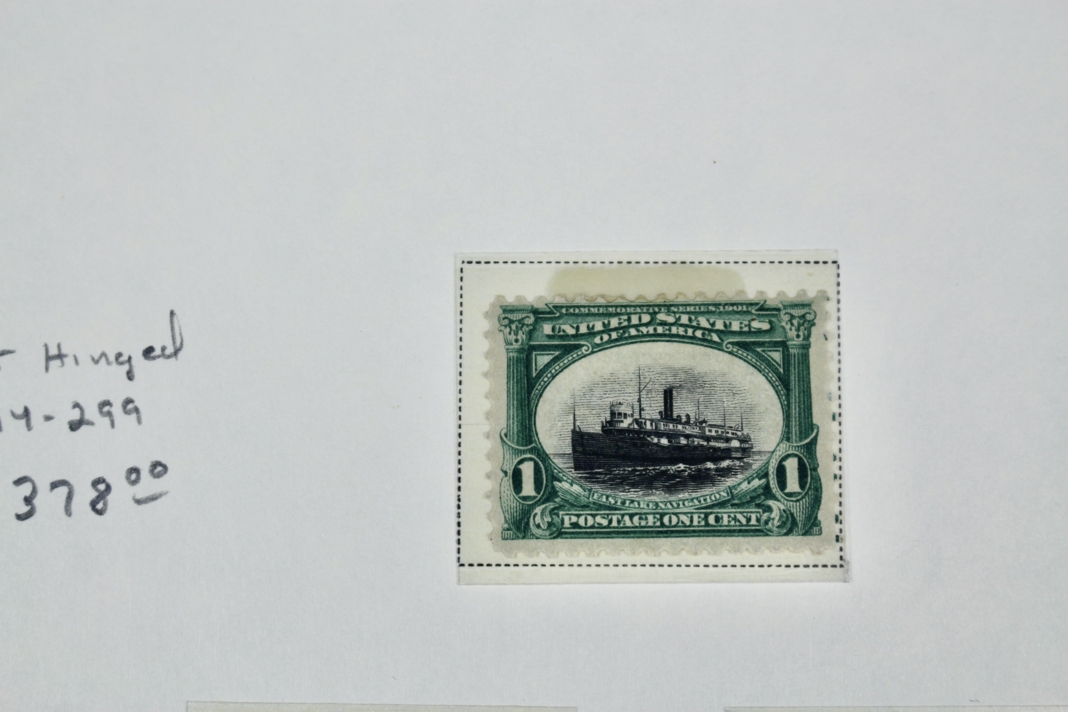 1901 Pan-American Exposition Postage Stamp Set, Scott 294-299, MH