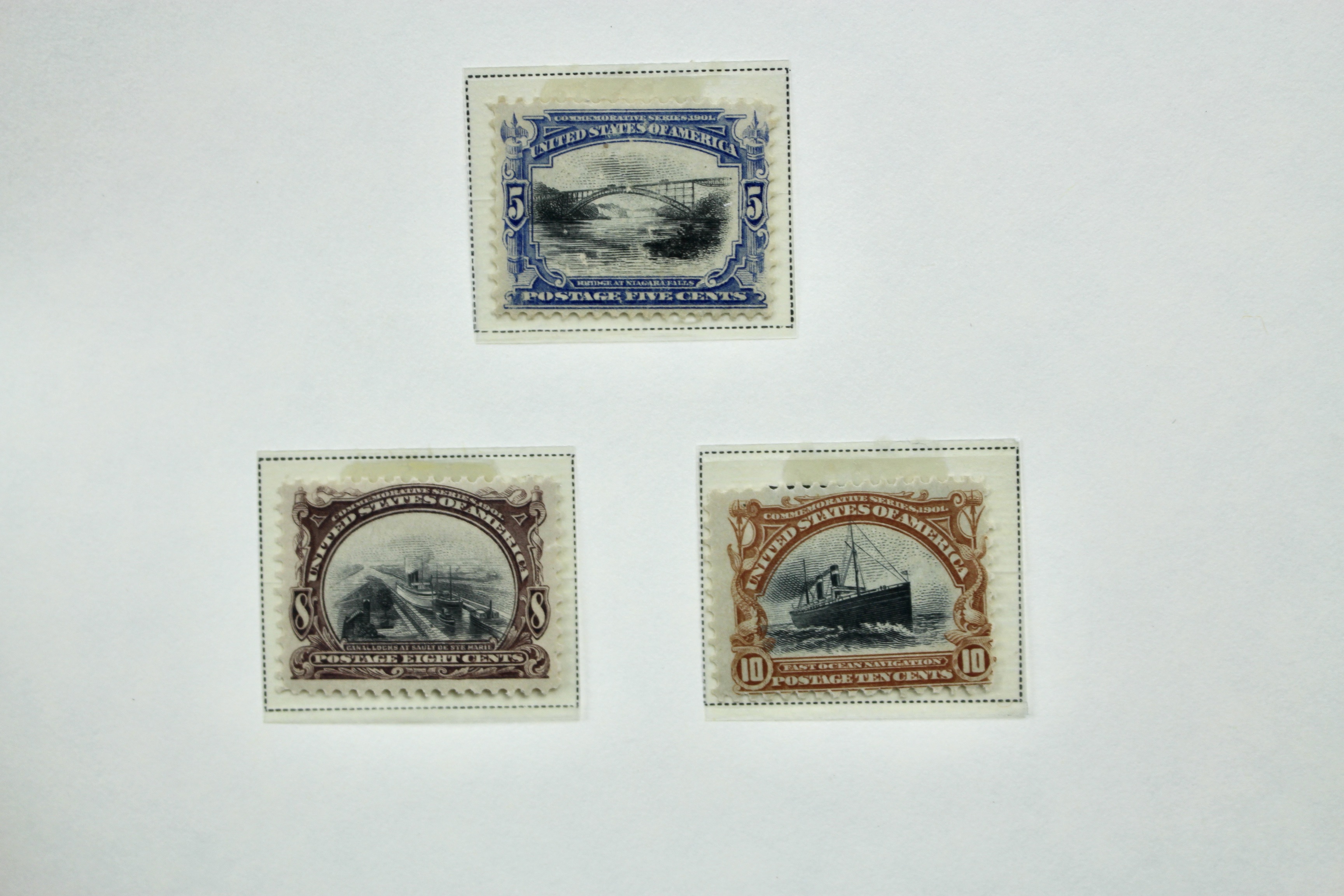1901 Pan-American Exposition Postage Stamp Set, Scott 294-299, MH