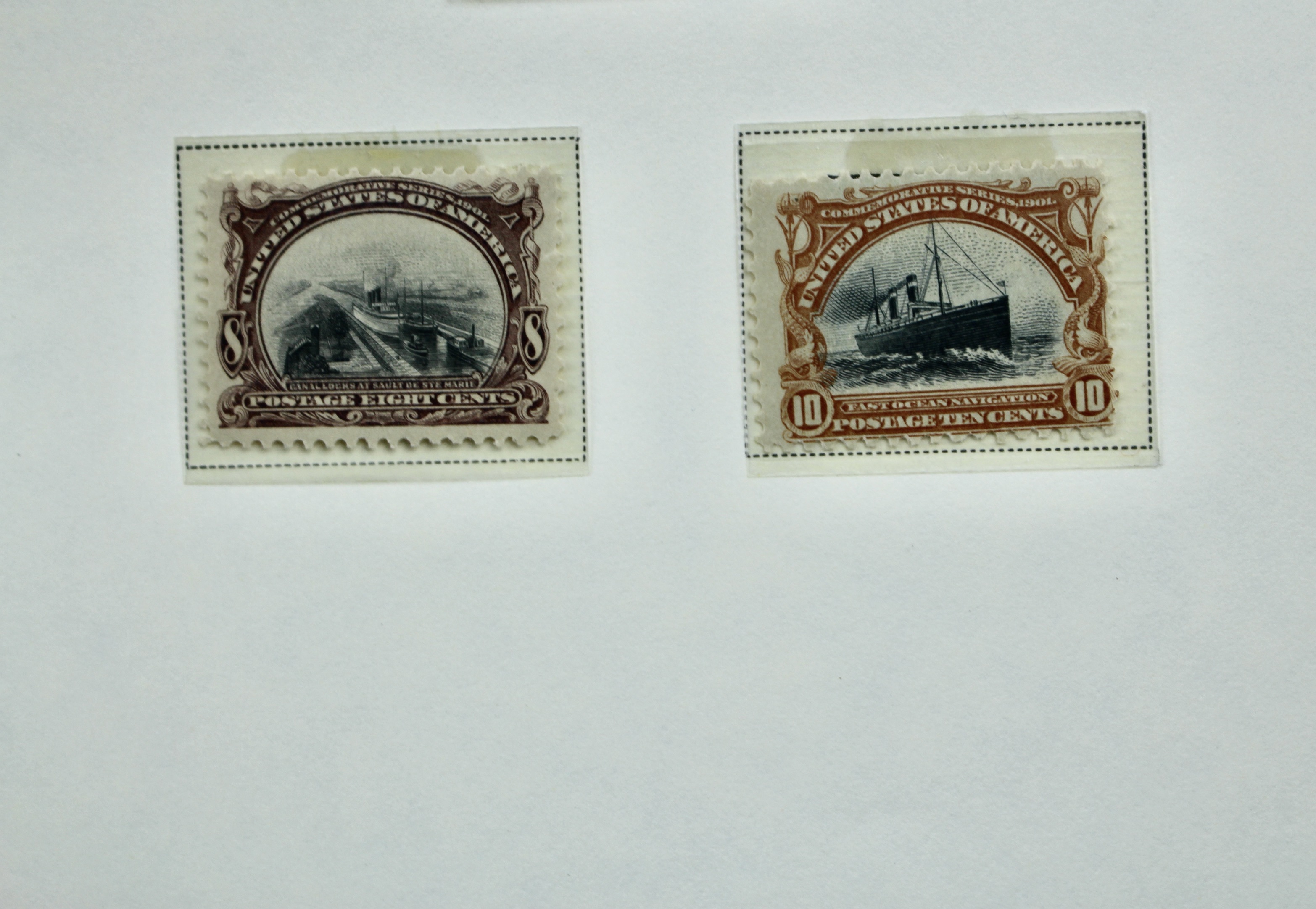 1901 Pan-American Exposition Postage Stamp Set, Scott 294-299, MH