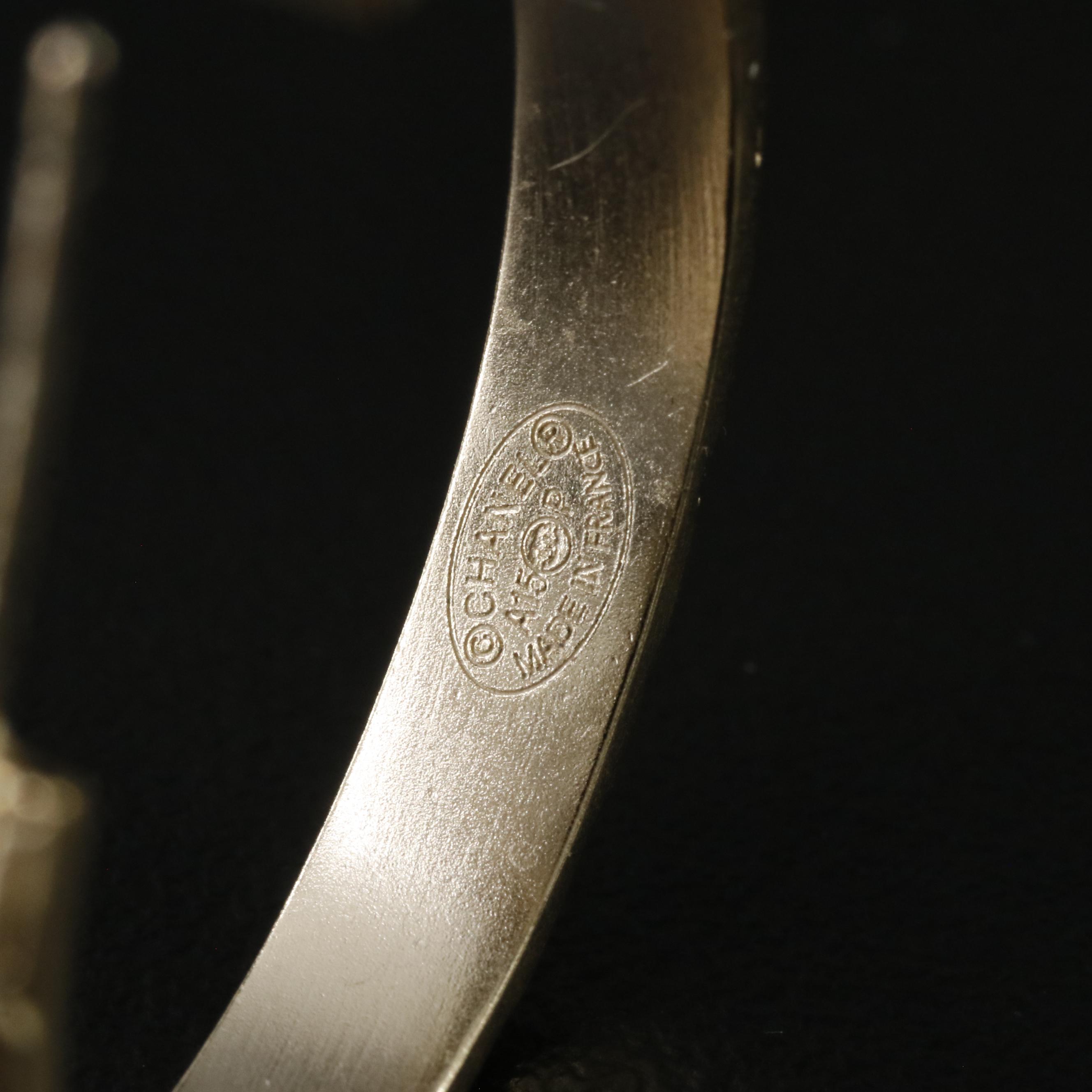 Chanel CC  Hoop Earrings