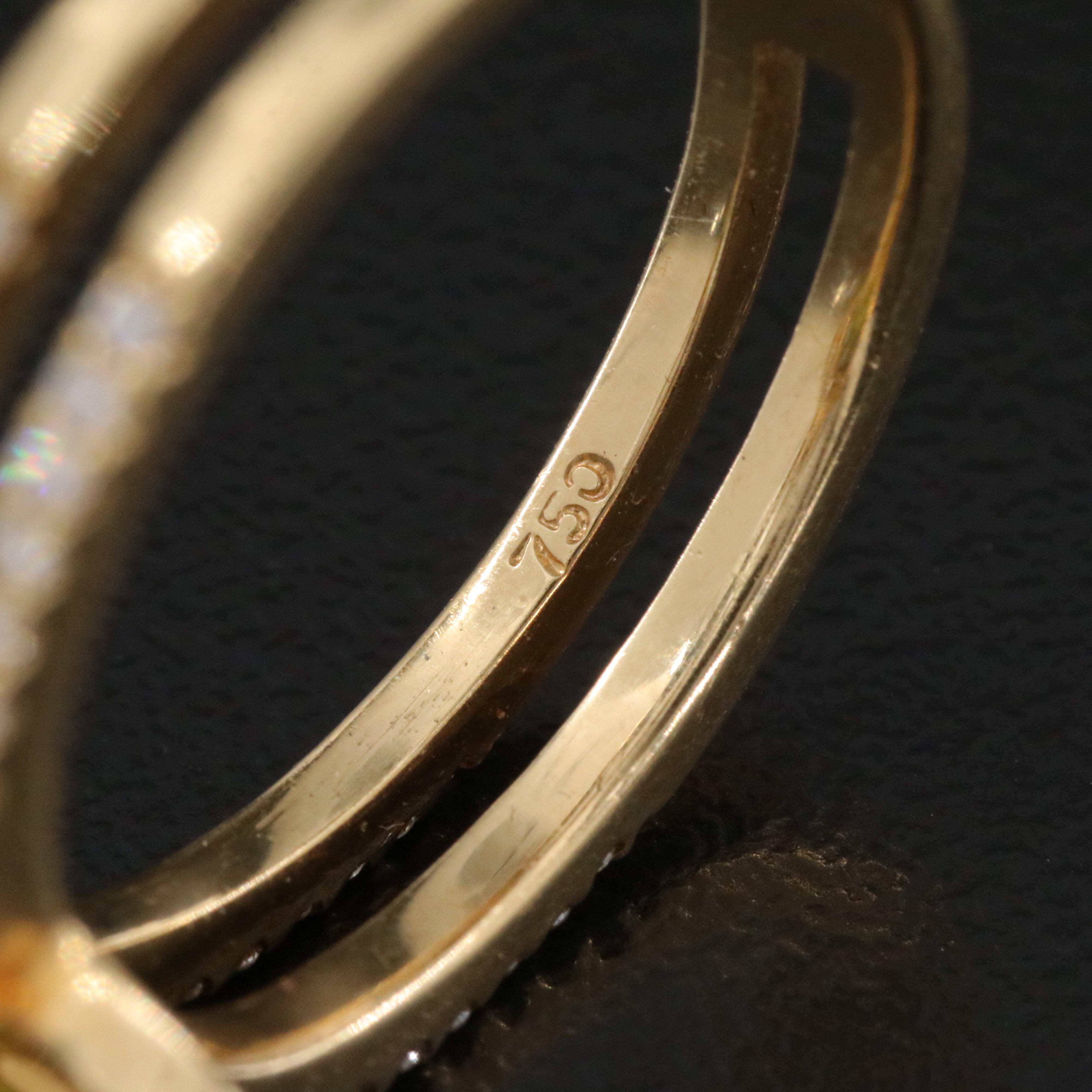 18K Peridot and Diamond Ring