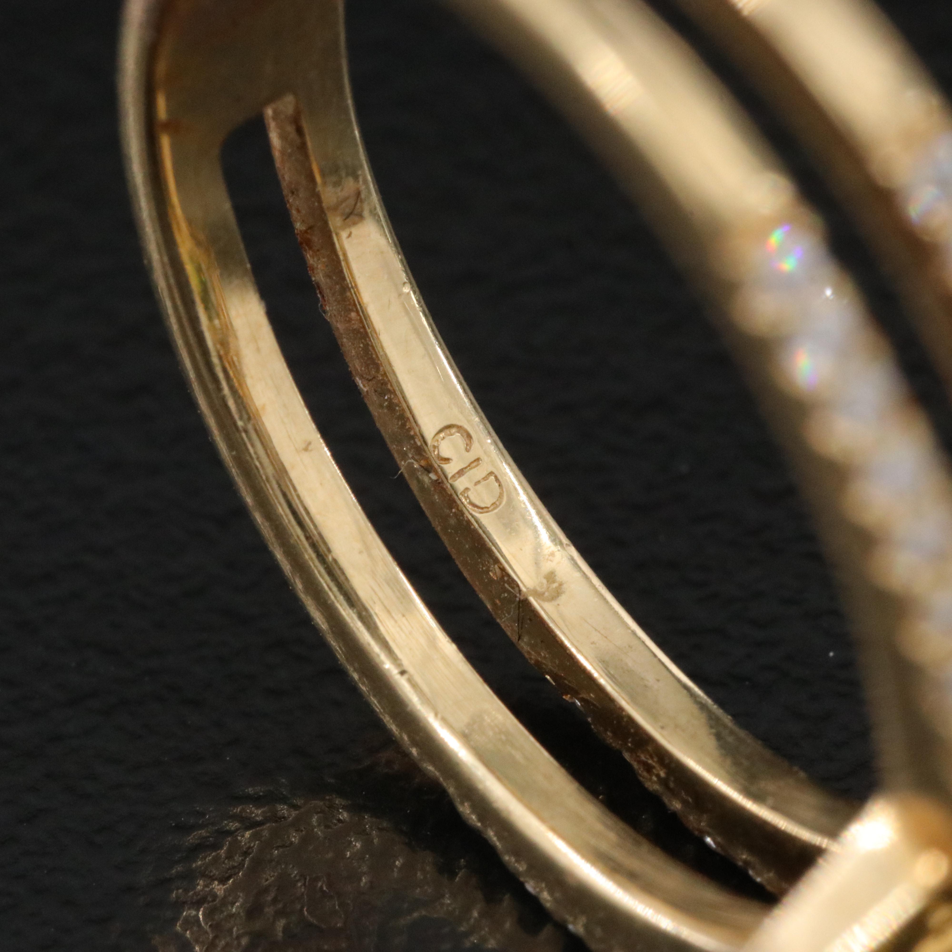 18K Peridot and Diamond Ring