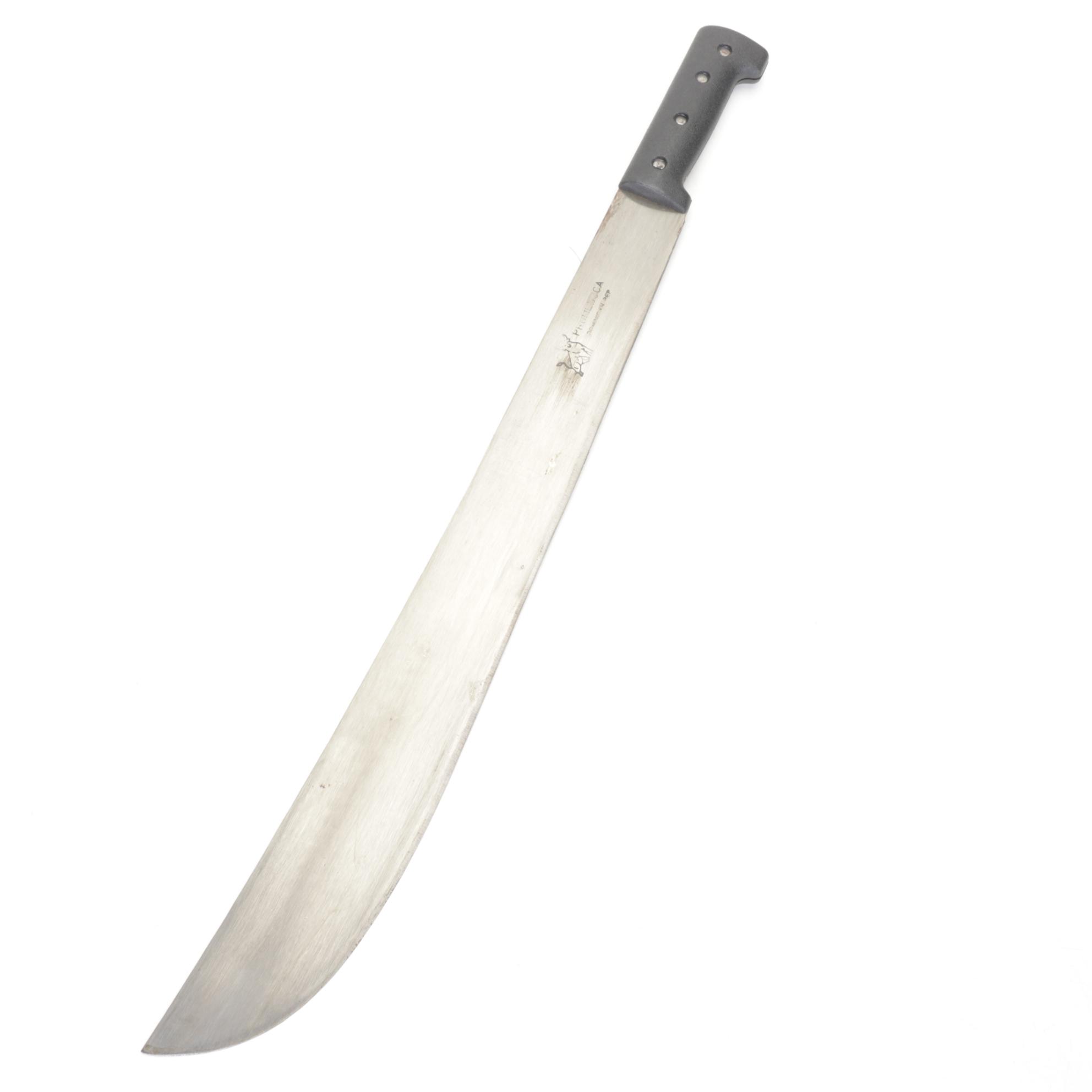 Promedoca Machetes & Knife with Hand-Crafted Leather Sheaths