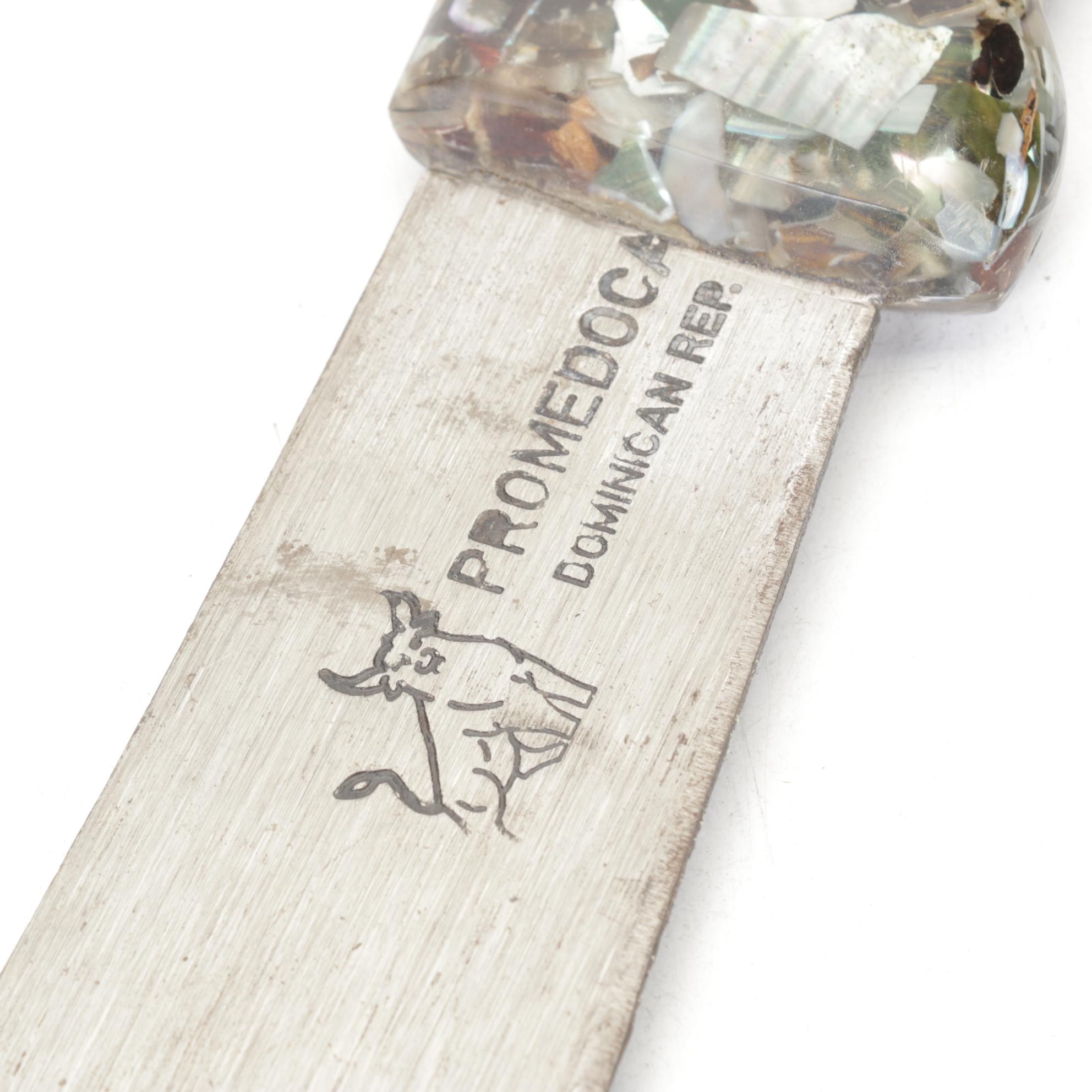 Promedoca Machetes & Knife with Hand-Crafted Leather Sheaths