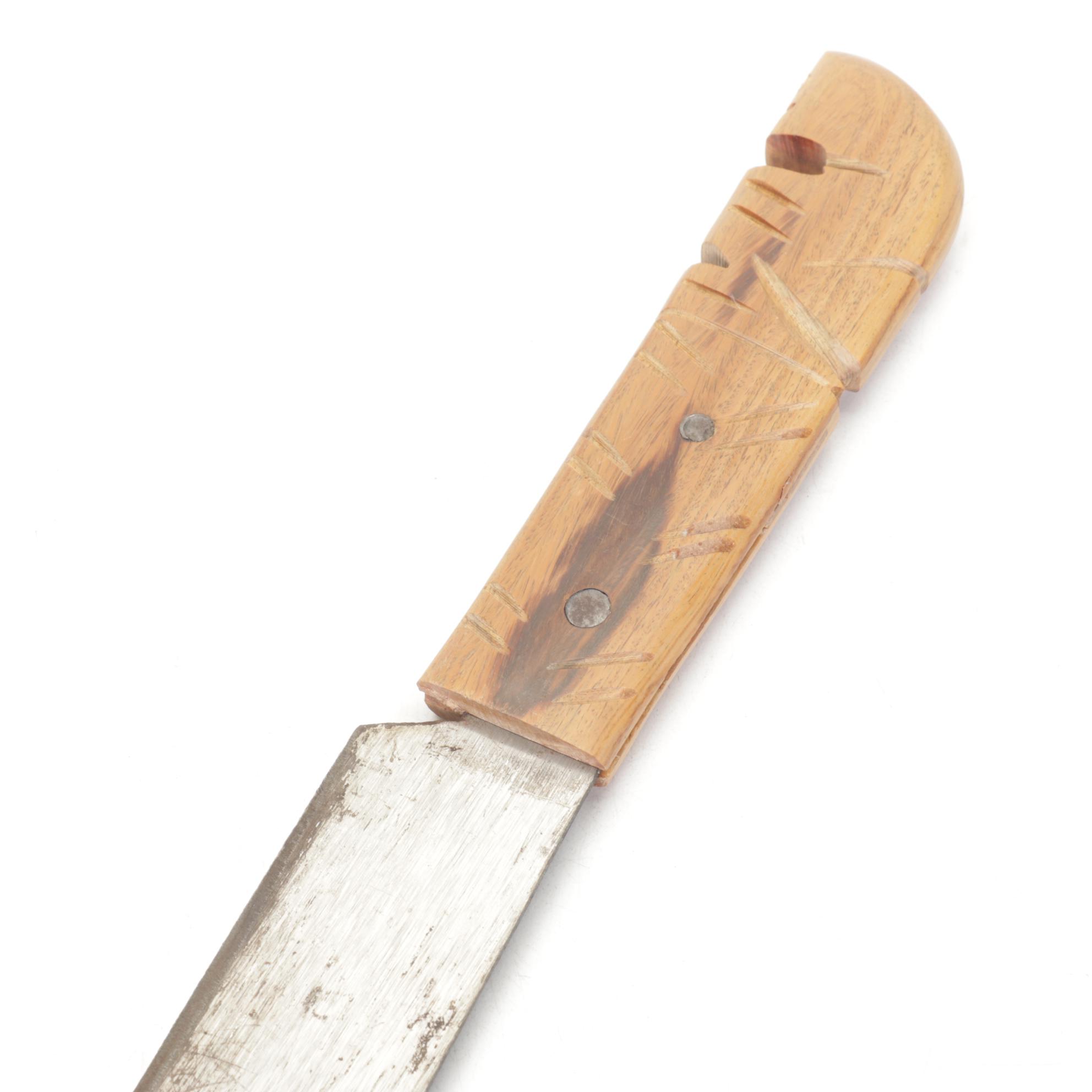 Promedoca Machetes & Knife with Hand-Crafted Leather Sheaths