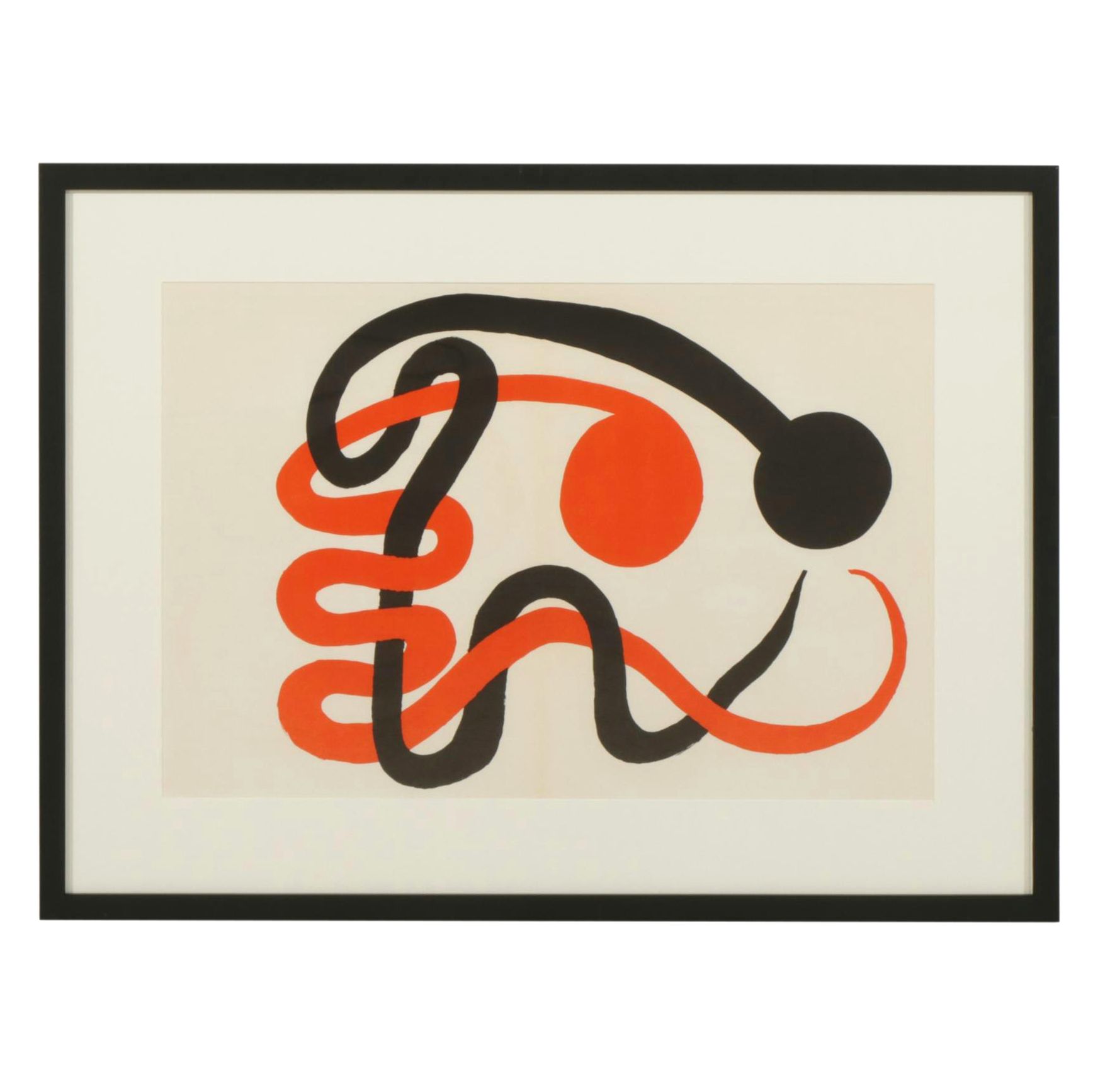 Alexander Calder Double-Page Color Lithograph for "Derrière le Miroir," 1973