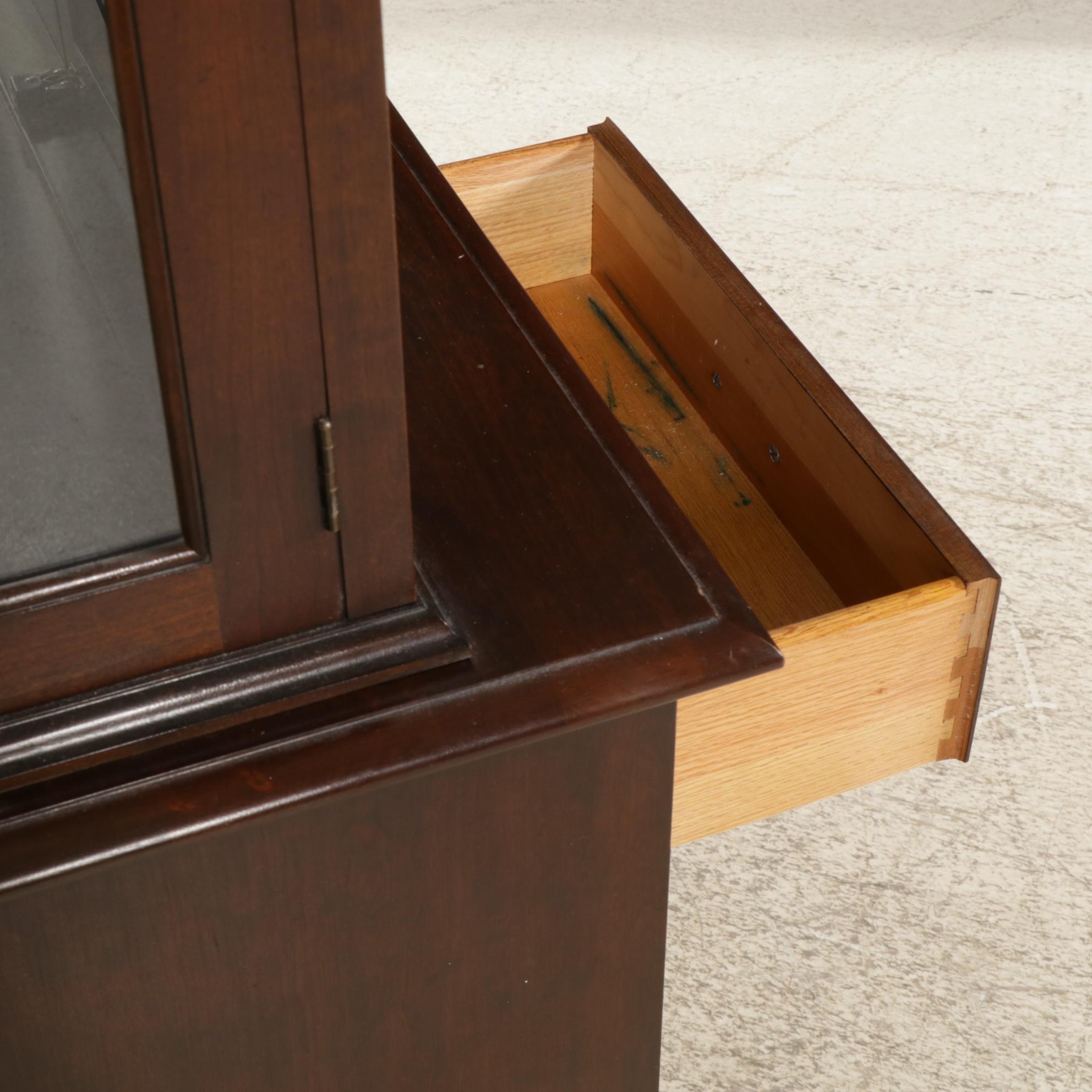 Pennsylvania House Chippendale Style Cherry China Cabinet, Late 20th Century