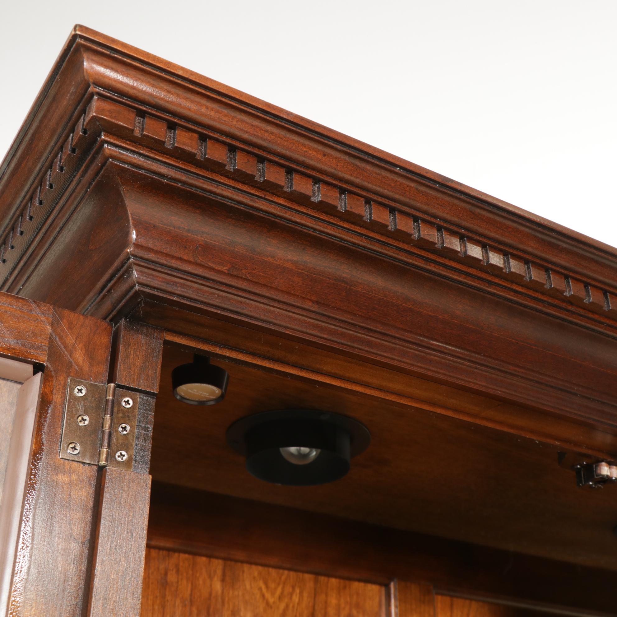 Pennsylvania House Chippendale Style Cherry China Cabinet, Late 20th Century