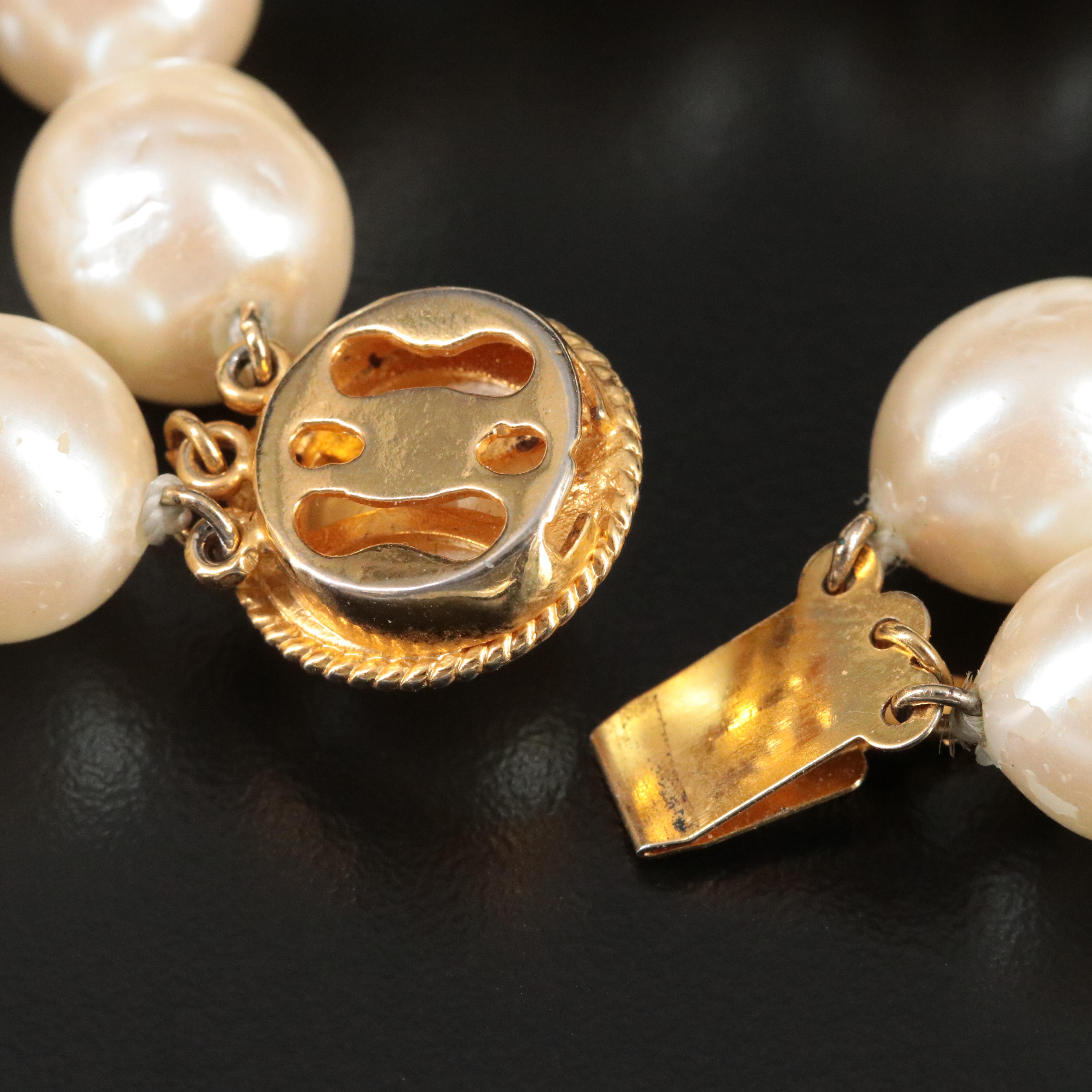 Double Strand Faux Pearl Bracelet