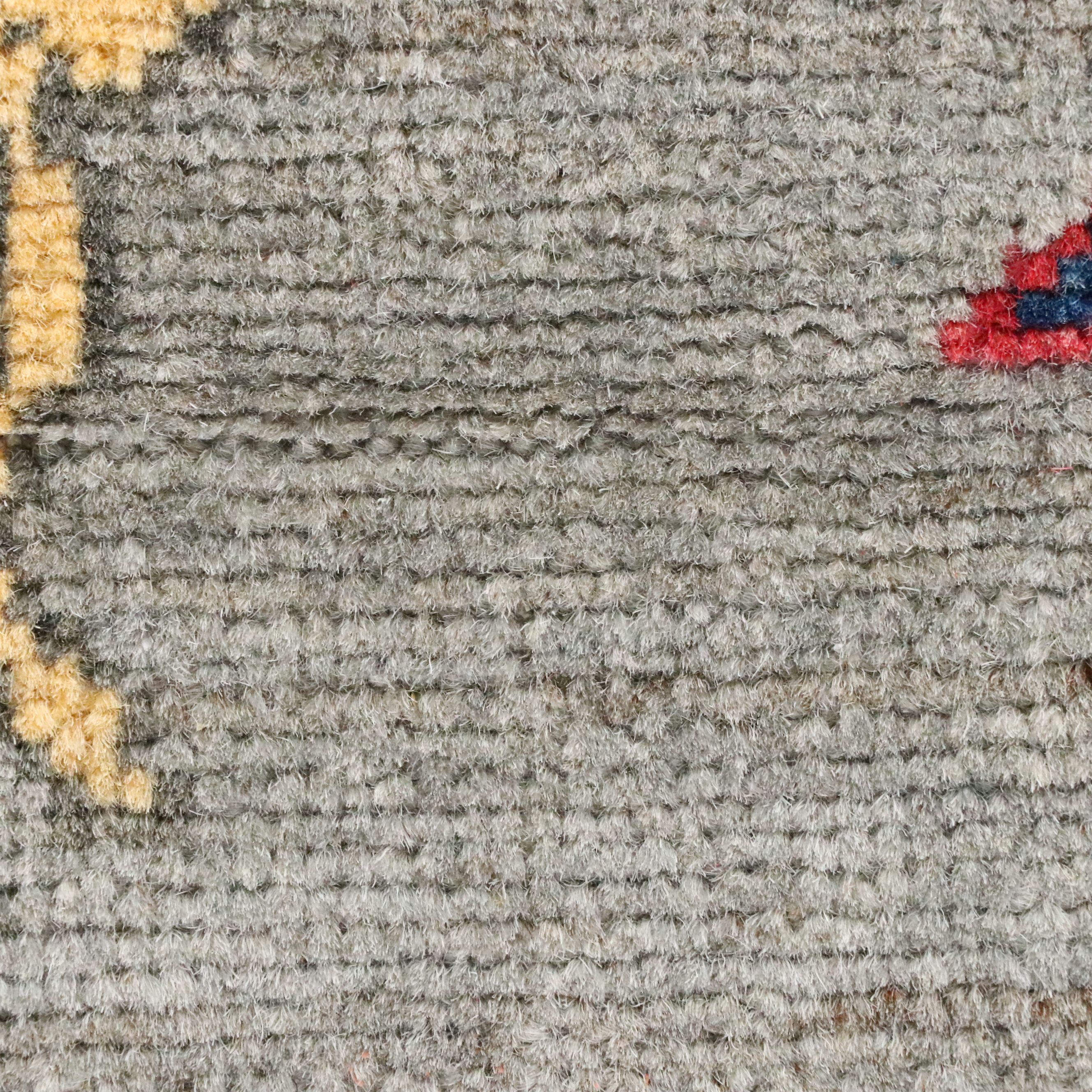 3'4 x 5'1 Hand-Knotted Pakistani Pictorial War Area Rug