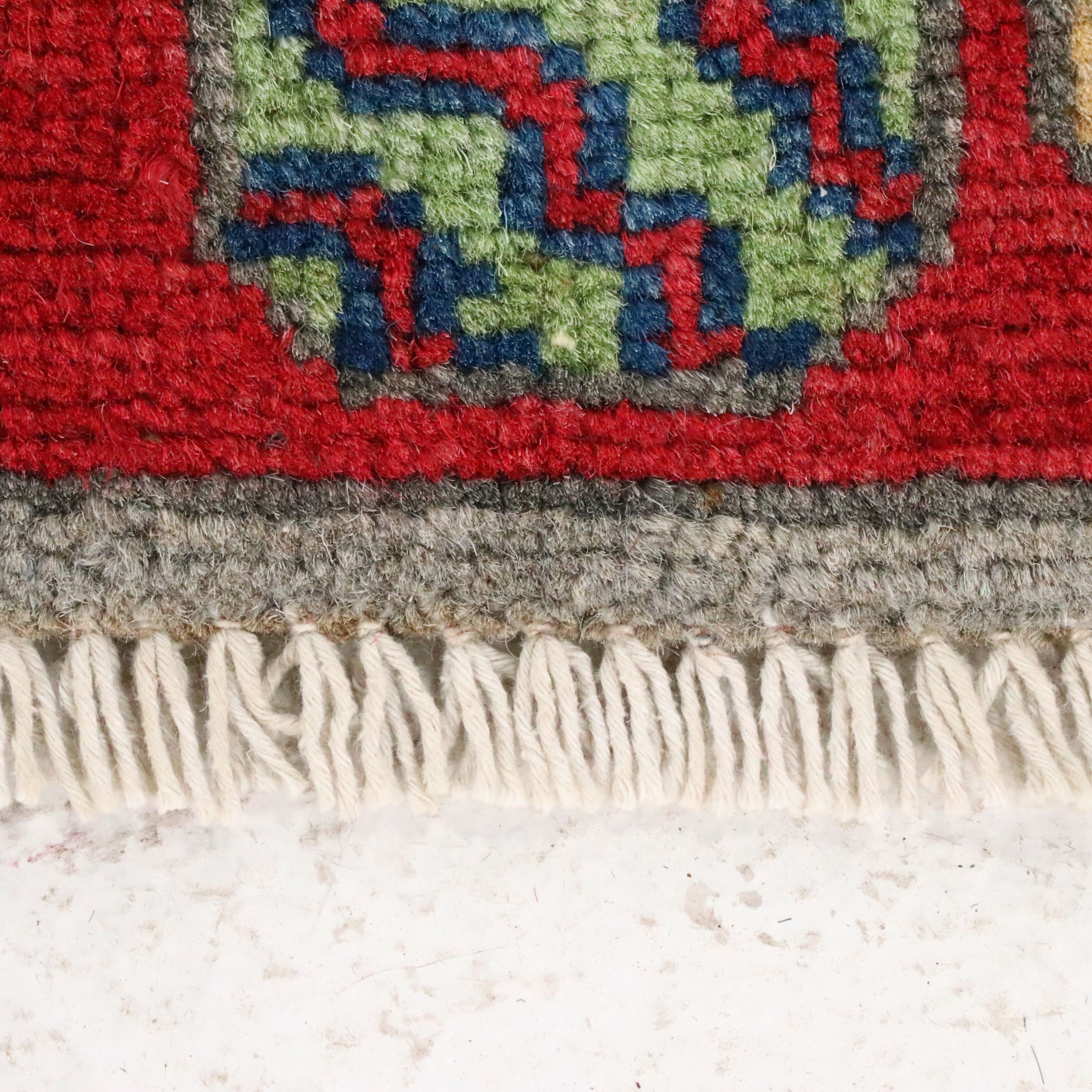 3'4 x 5'1 Hand-Knotted Pakistani Pictorial War Area Rug