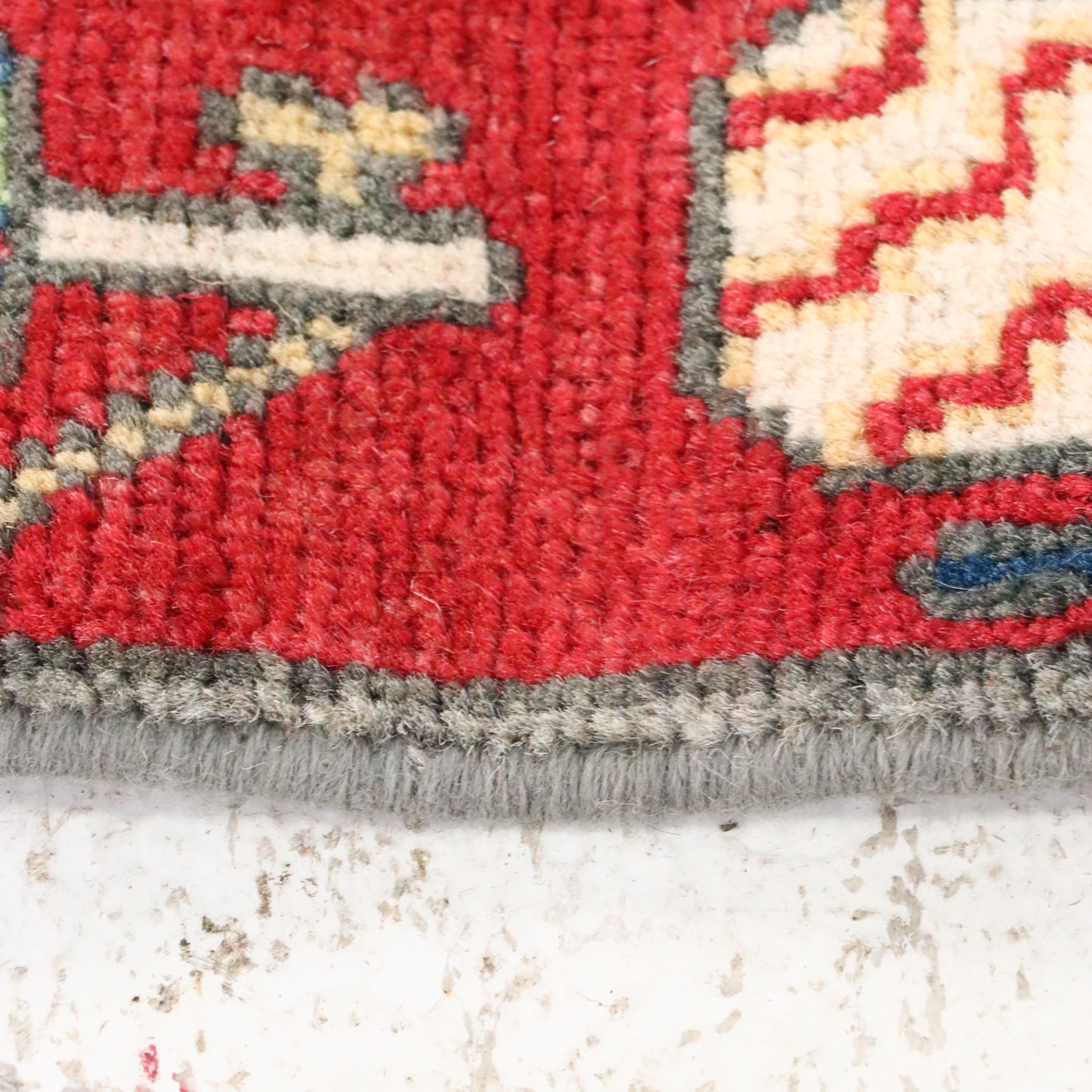 3'4 x 5'1 Hand-Knotted Pakistani Pictorial War Area Rug