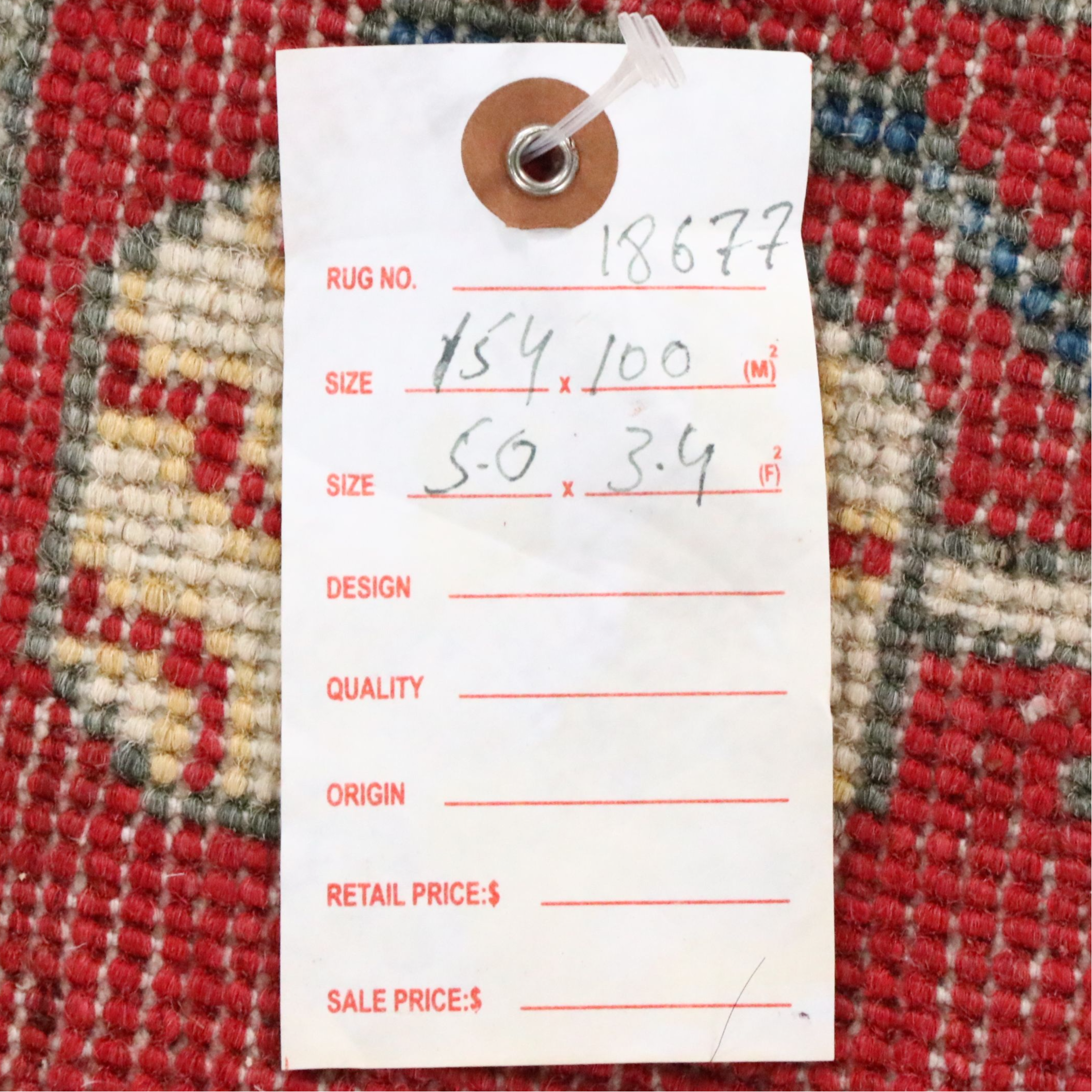 3'4 x 5'1 Hand-Knotted Pakistani Pictorial War Area Rug