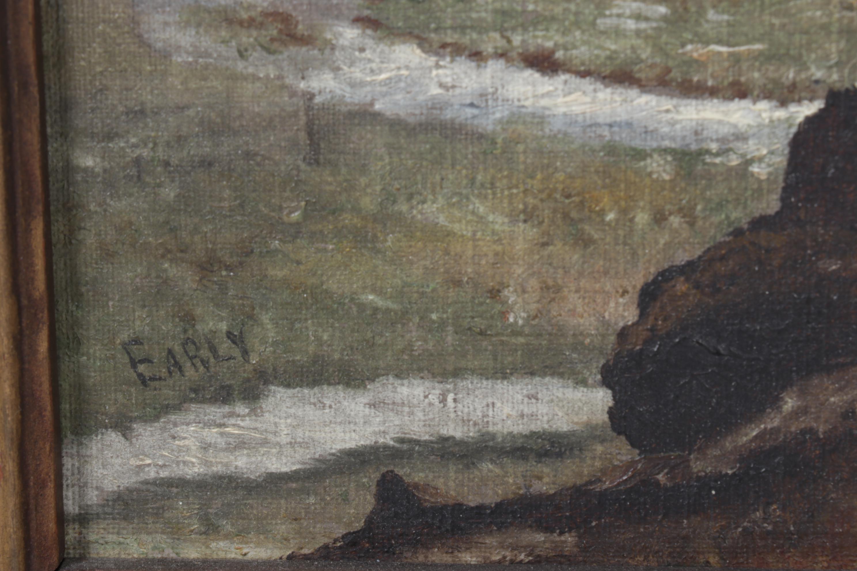 Oil Painting of Mountain Landscape