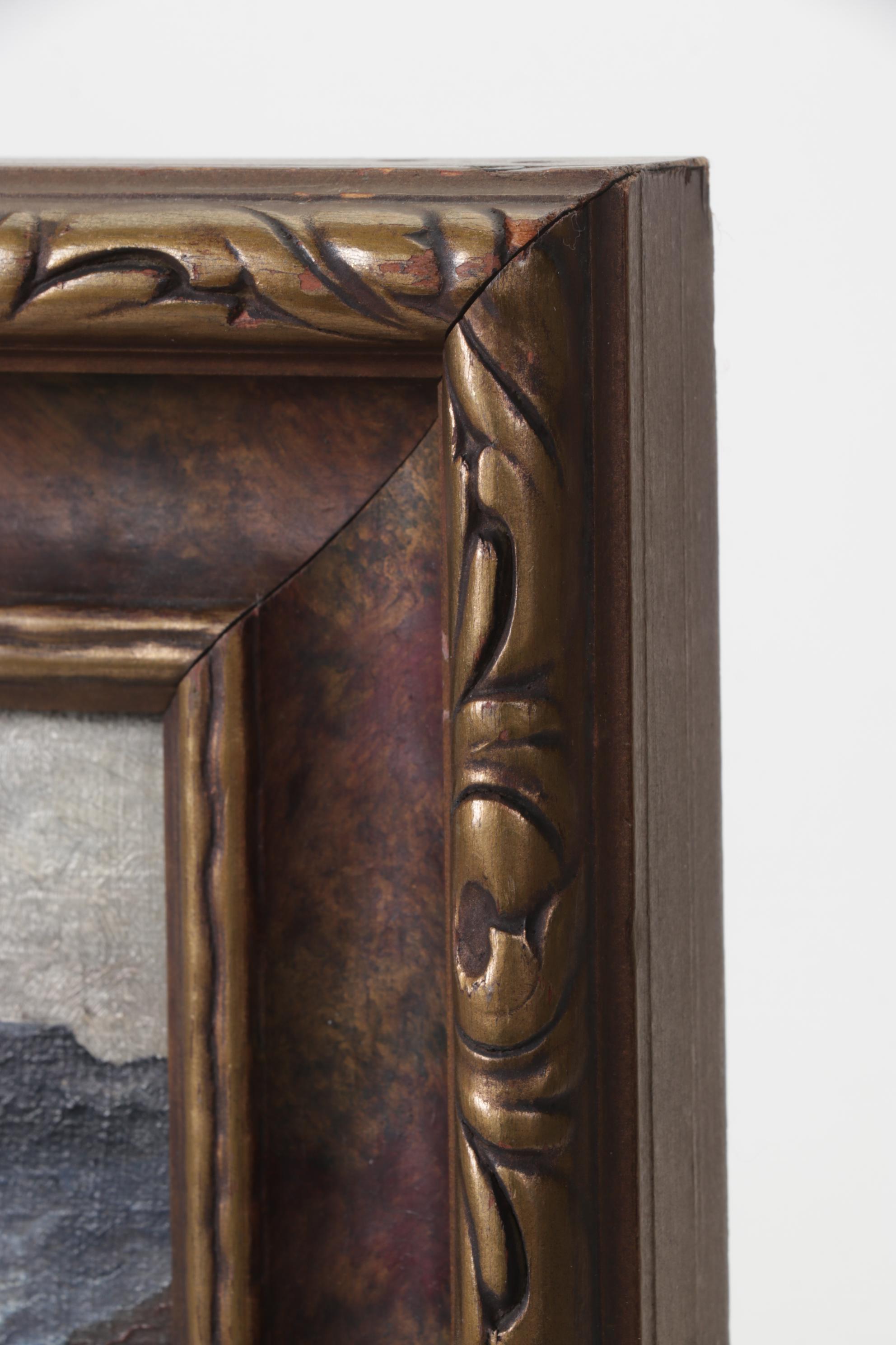 Oil Painting of Mountain Landscape