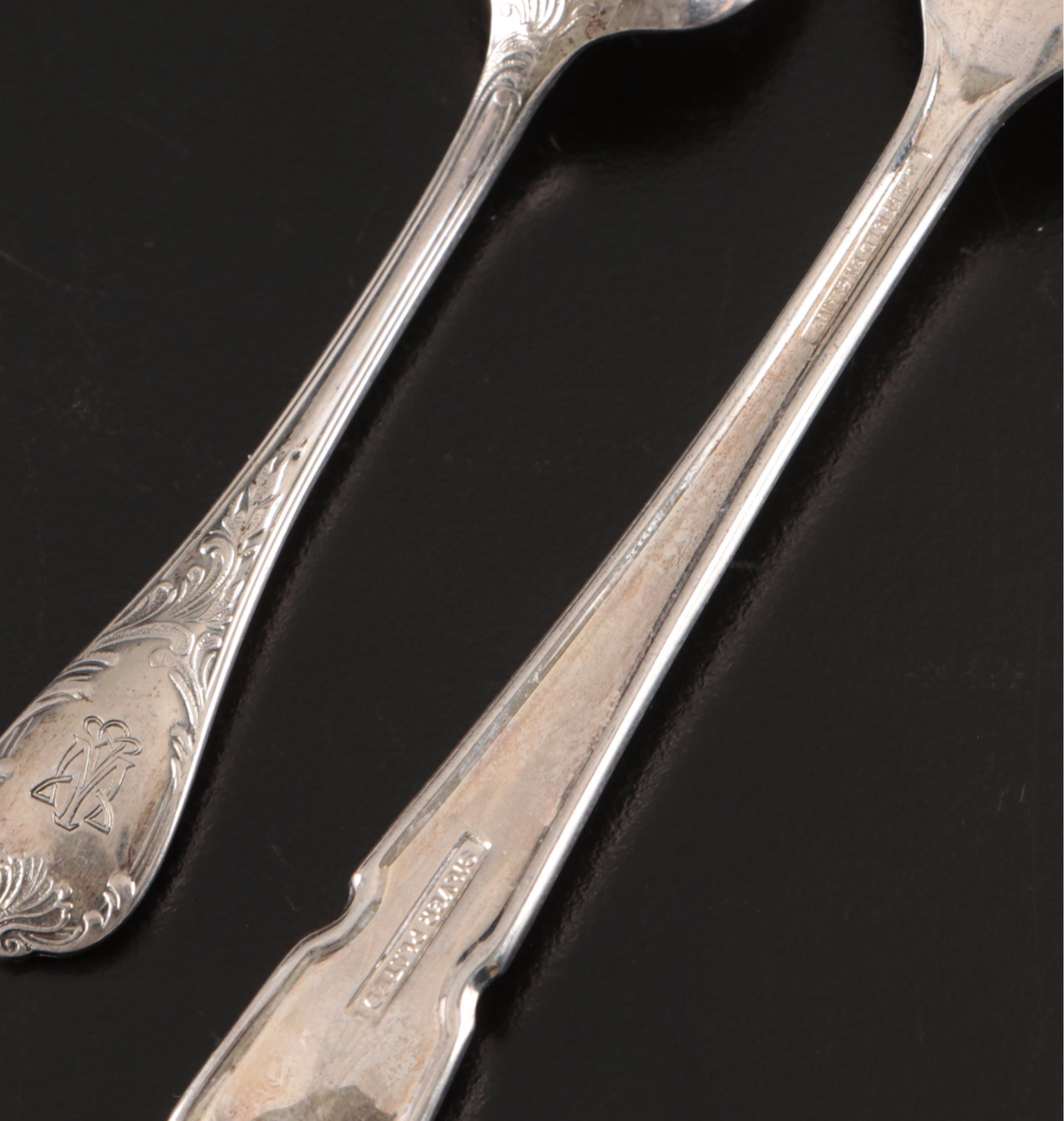 Gorham "Kings," International Silver Co. with Other Silver Plate Serving Pieces