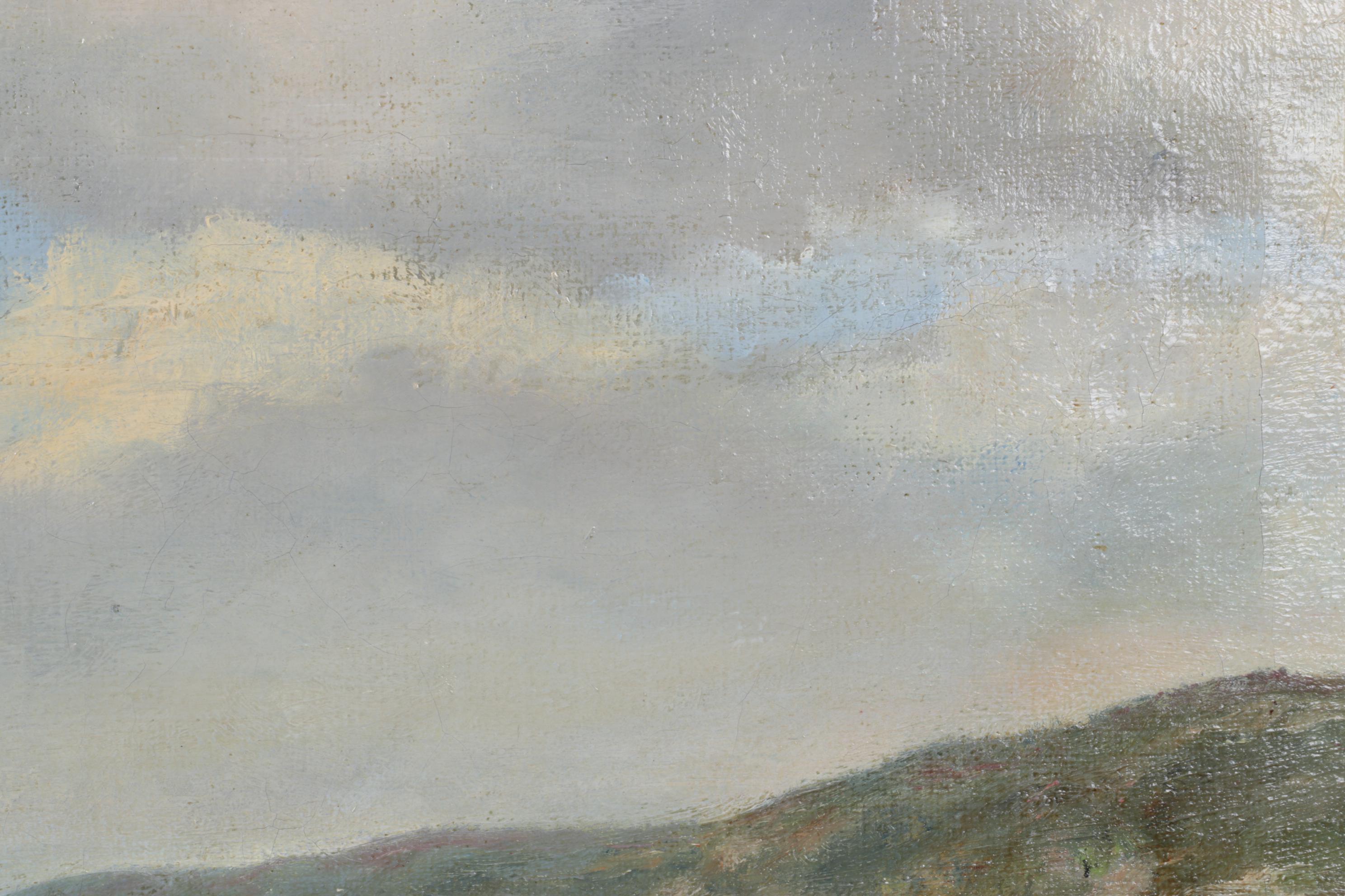 A. Slade Oil Painting of Rocky Beach Scene, 1921