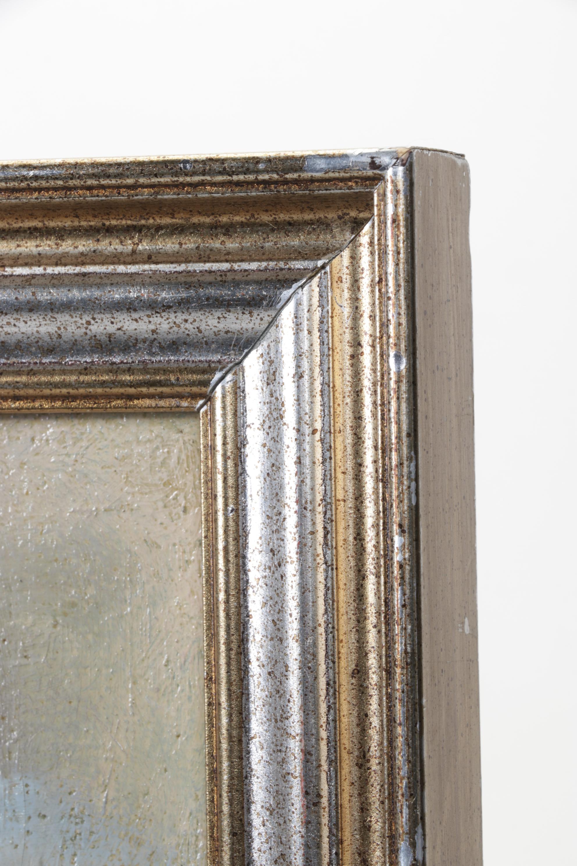 A. Slade Oil Painting of Rocky Beach Scene, 1921