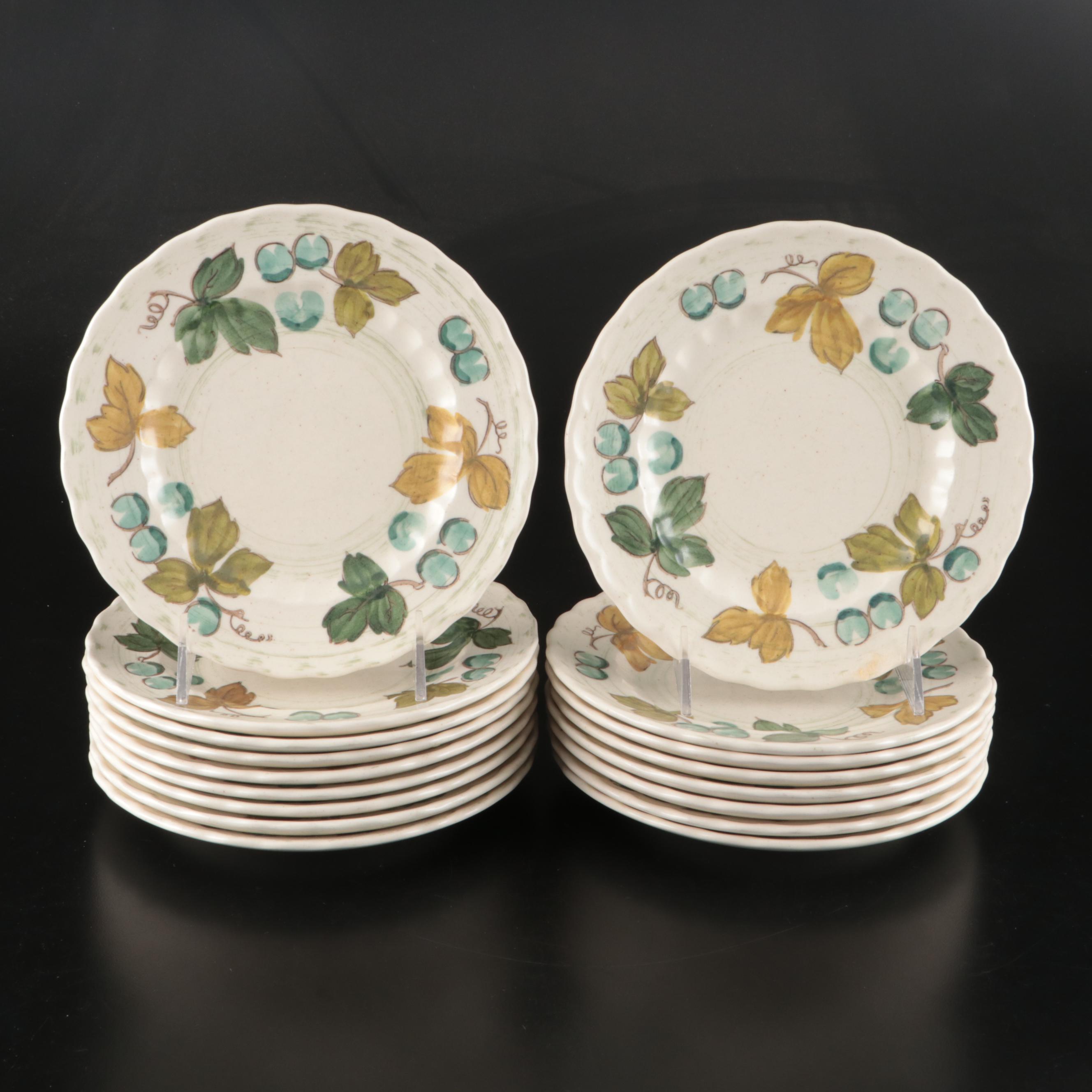 Vernon Ware by Metlox "Vineyard" Salad Plates, 1960-1980
