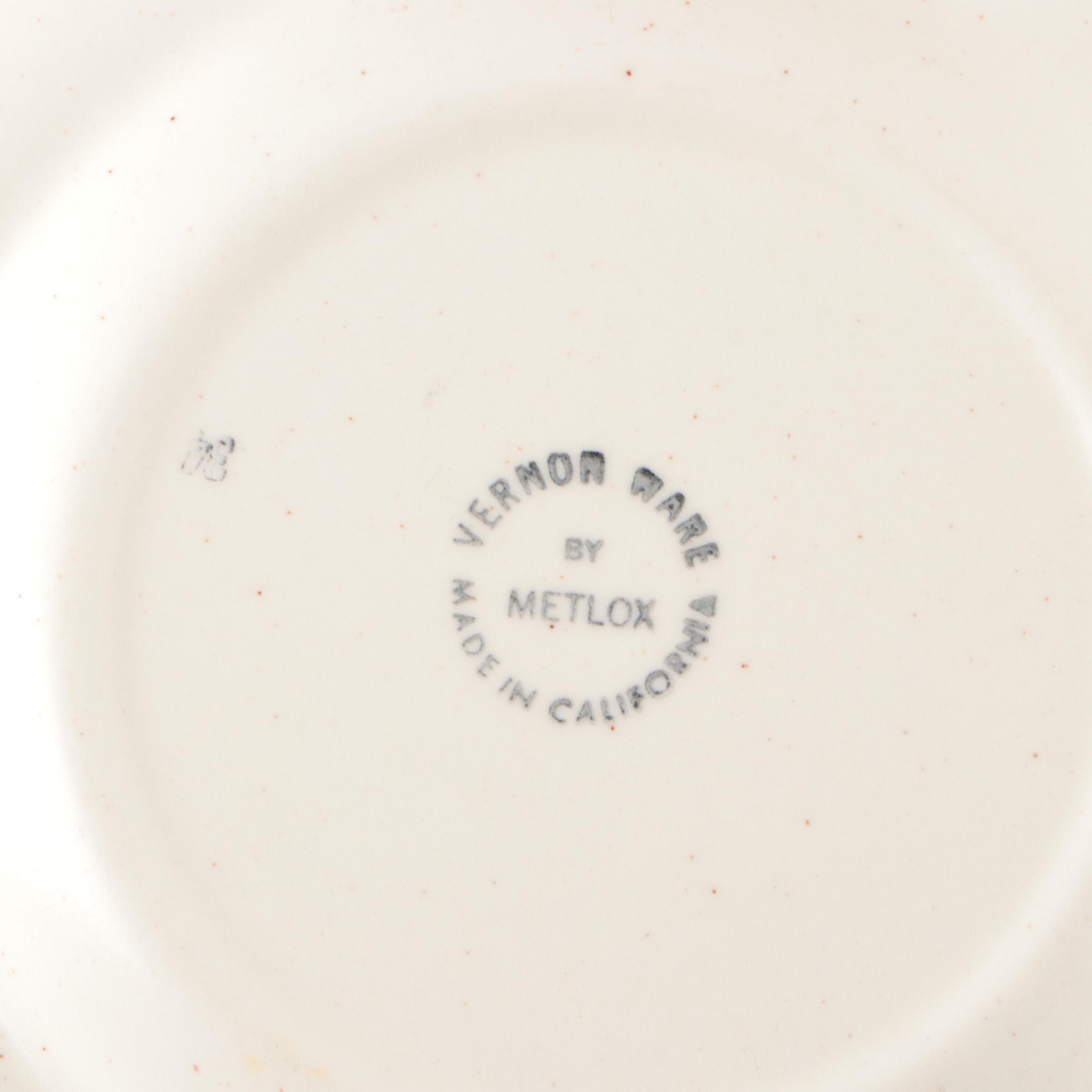 Vernon Ware by Metlox "Vineyard" Salad Plates, 1960-1980