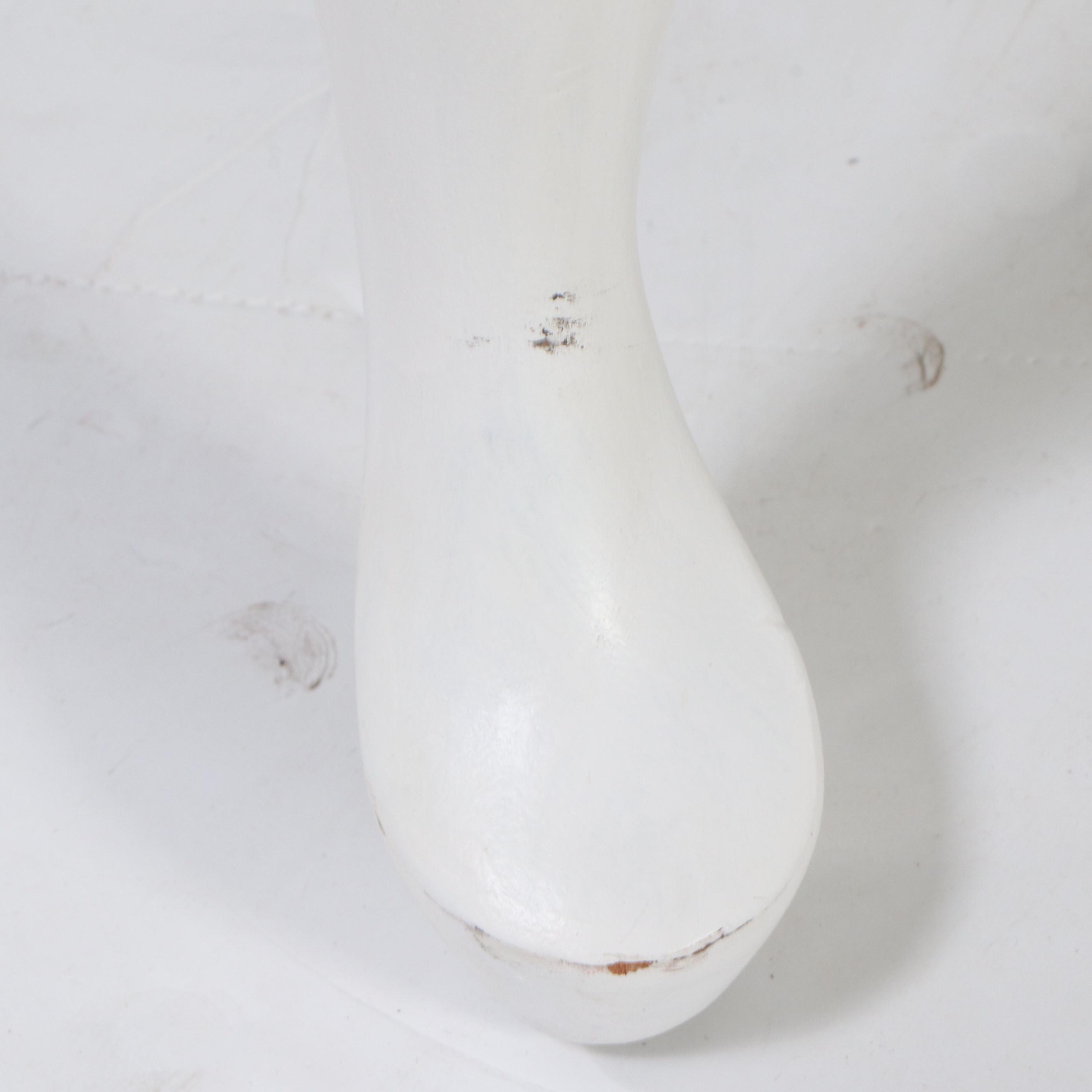 Queen Anne Style White-Painted Wood Coffee Table