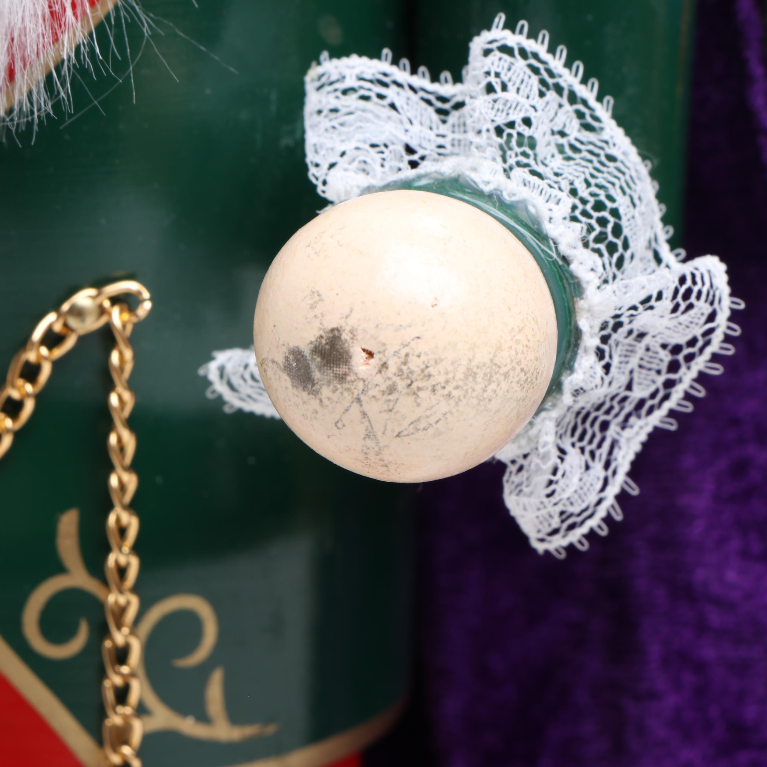 German Style Painted and Embellished Wood Nutcrackers