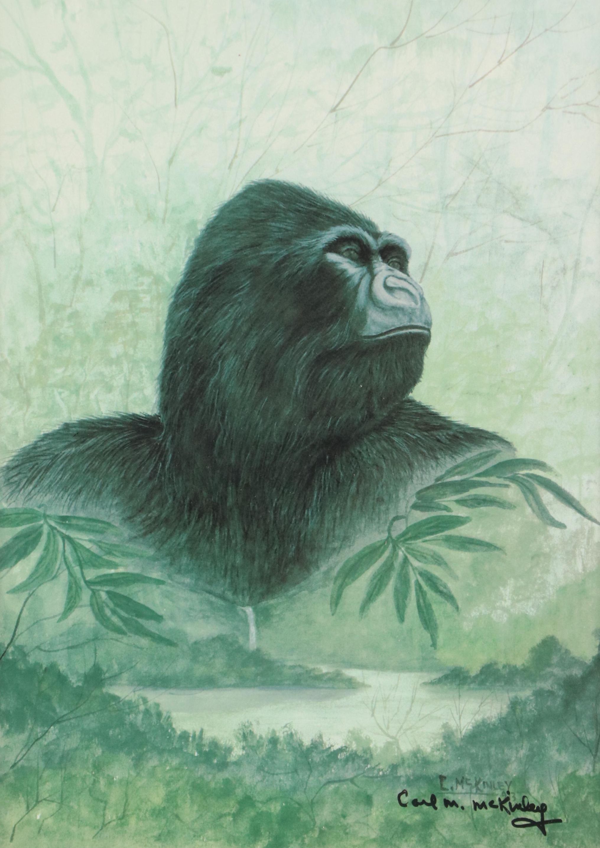 Carl M. McKinly Giclée of a Gorilla, 21st Century