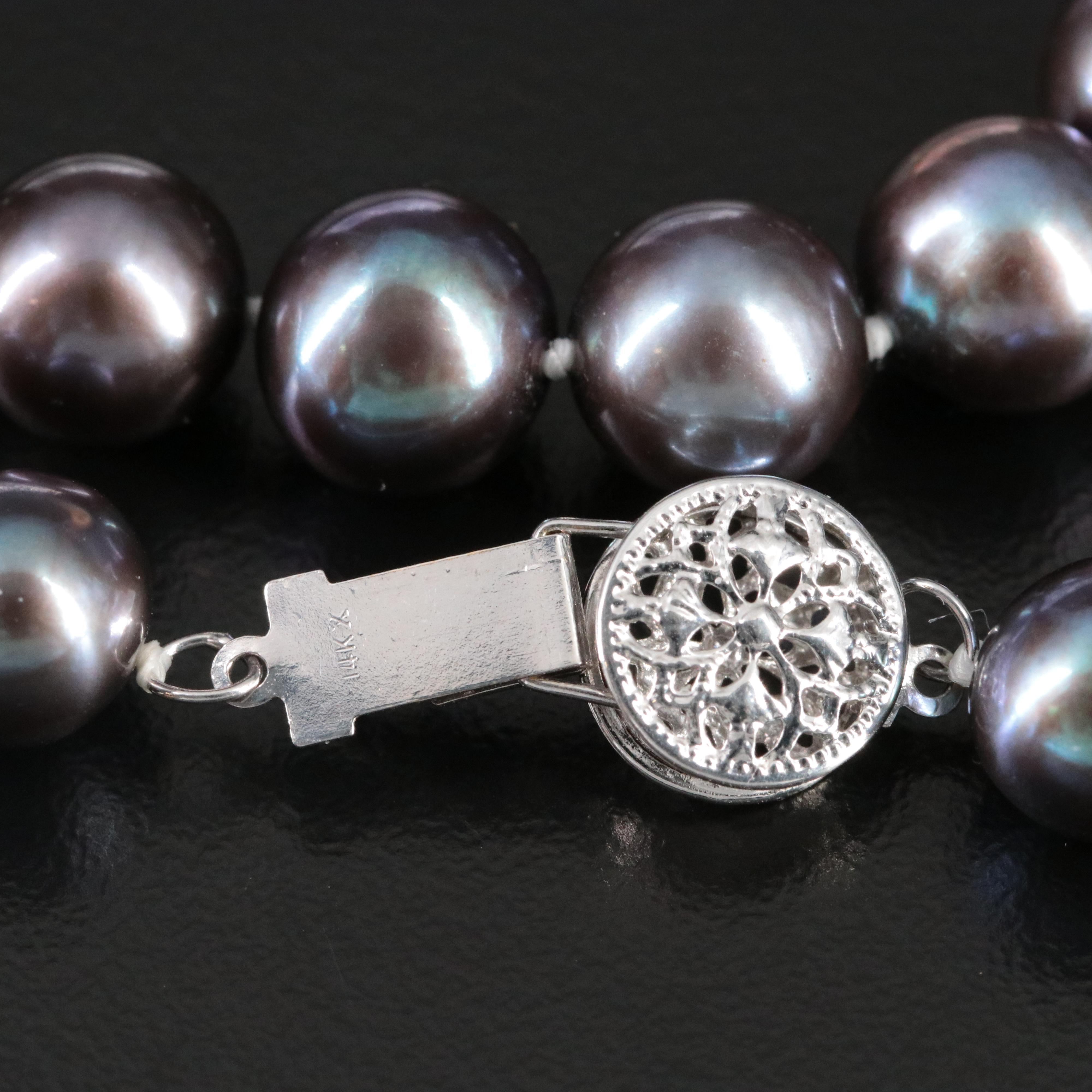 Pearl Necklace with 14K Clasp