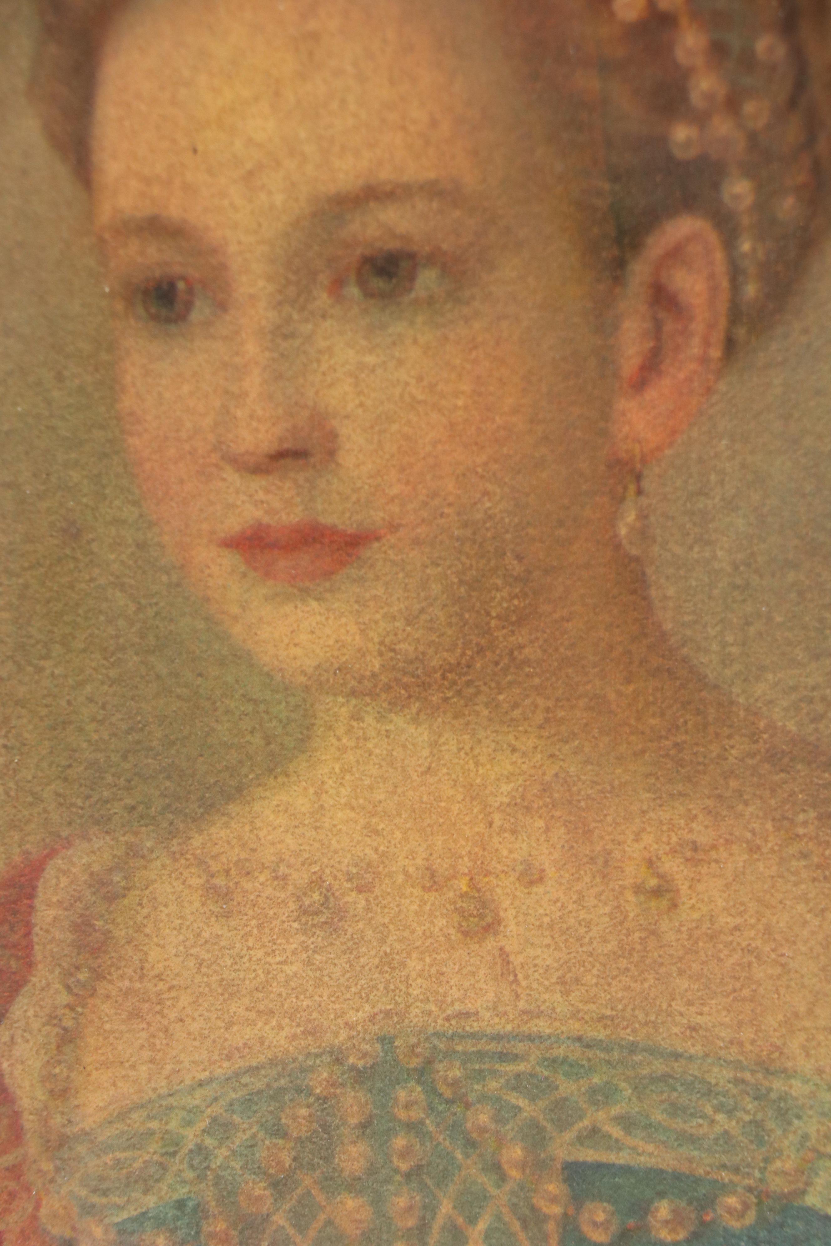 European Monarchical Chromolithographs of King Edward VI and Margaret of Valois