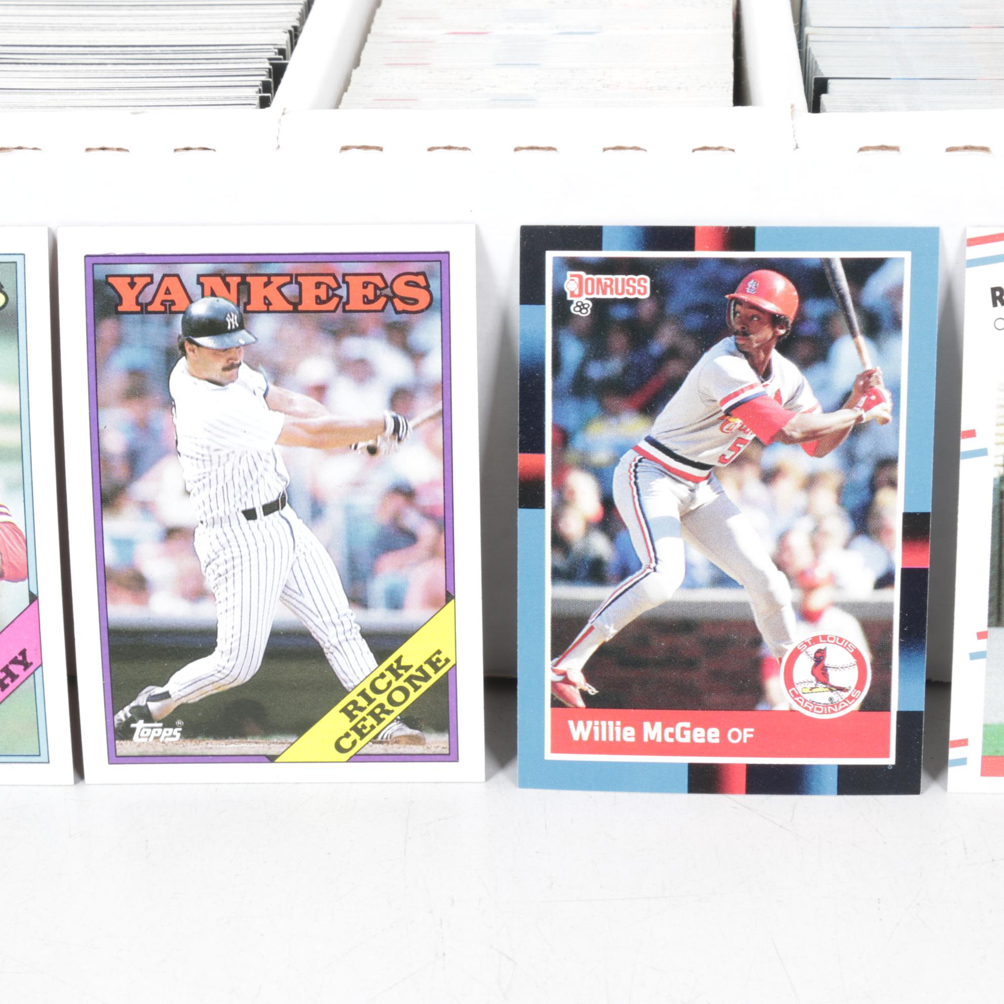 Topps, Fleer & Donruss Baseball Card Collection, 1986-1988