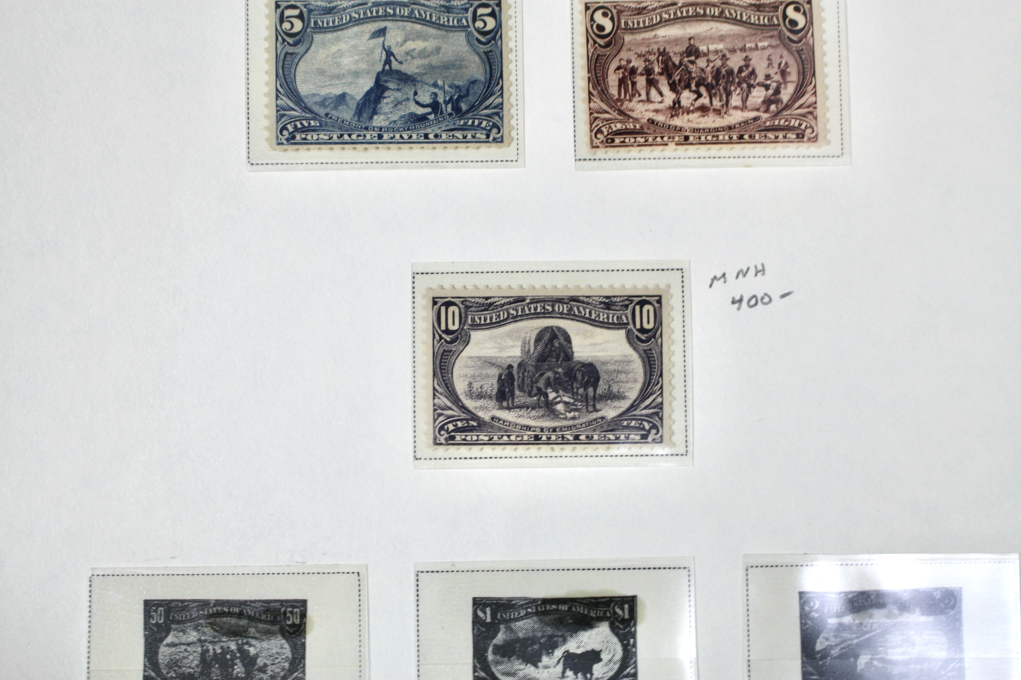 Six Mint Condition 1898 Trans-Mississippi Exposition Postage Stamps