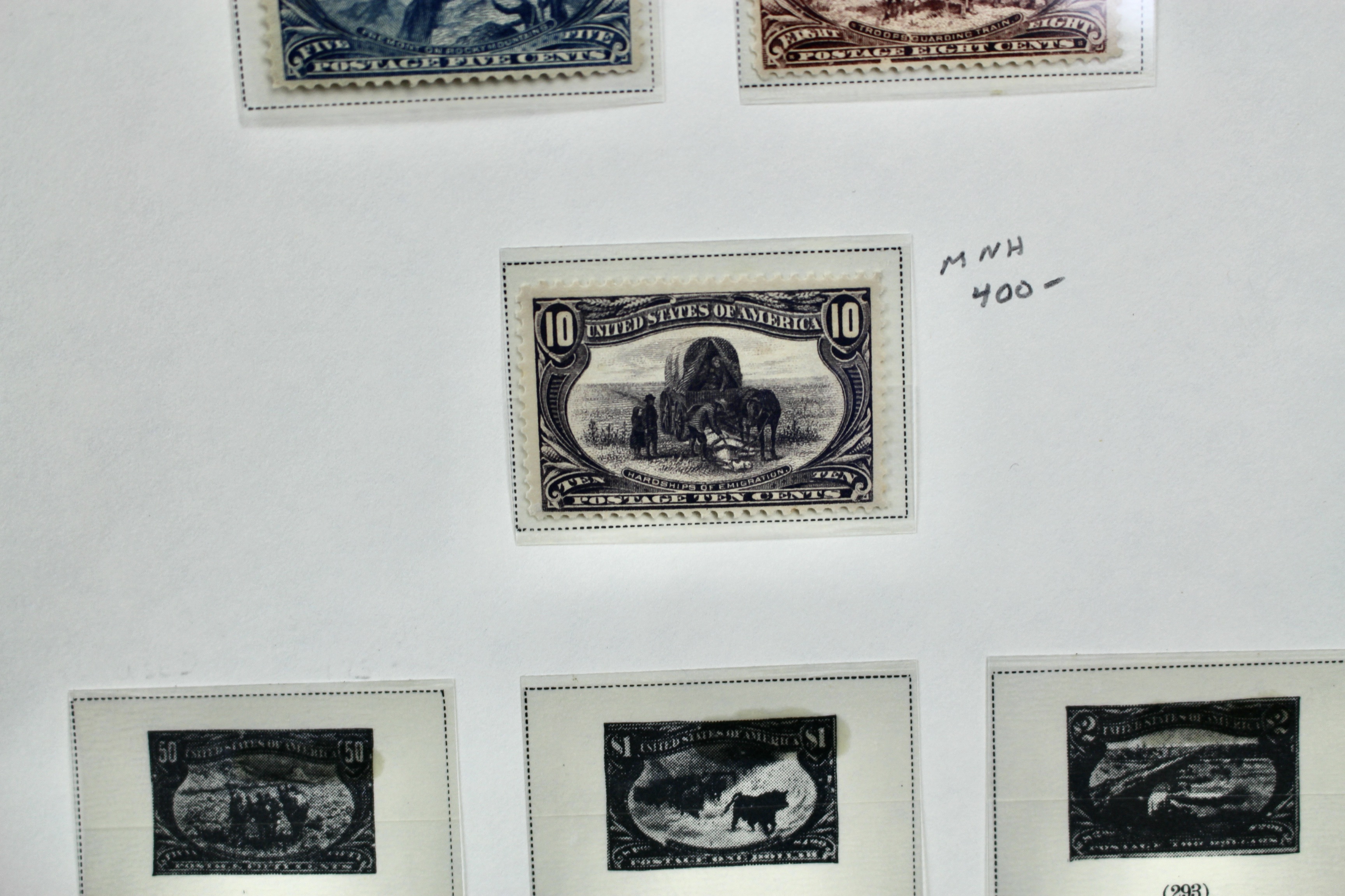 Six Mint Condition 1898 Trans-Mississippi Exposition Postage Stamps