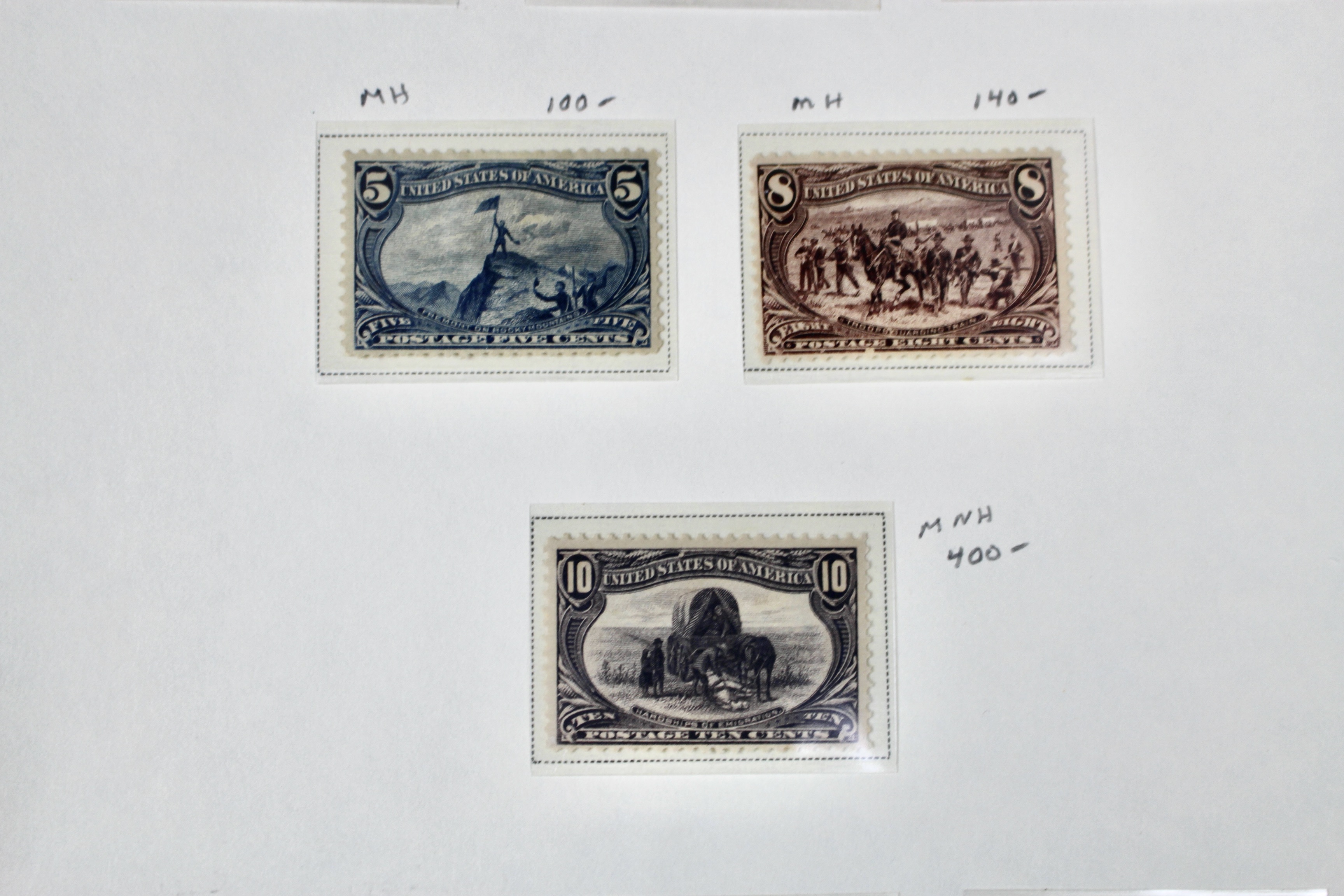 Six Mint Condition 1898 Trans-Mississippi Exposition Postage Stamps