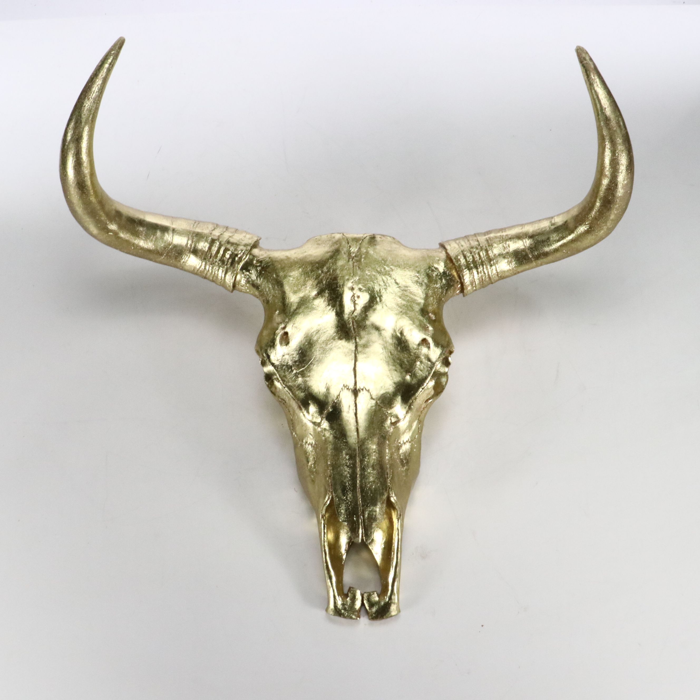 Three Hands Corp. Gilt Faux Bison Skull