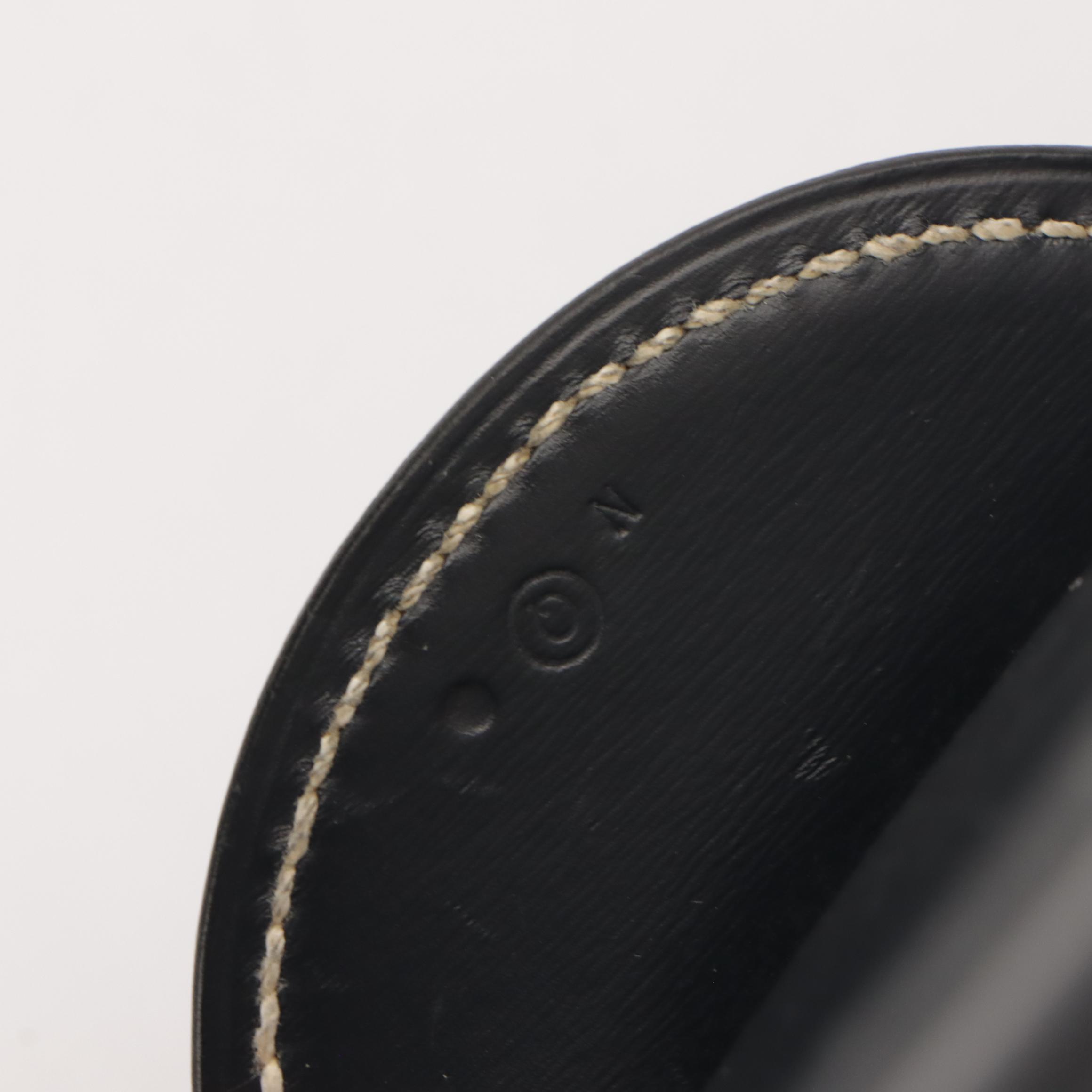 Hermès 35cm Clutch/Portfolio in Deep Navy Gulliver Leather, 1980s