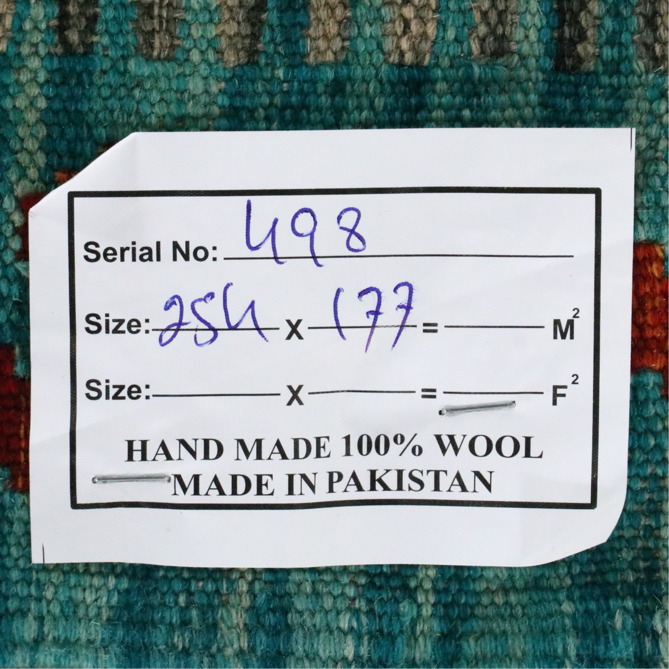 5'6 x 8'6 Handwoven Pakistani Kilim Area Rug